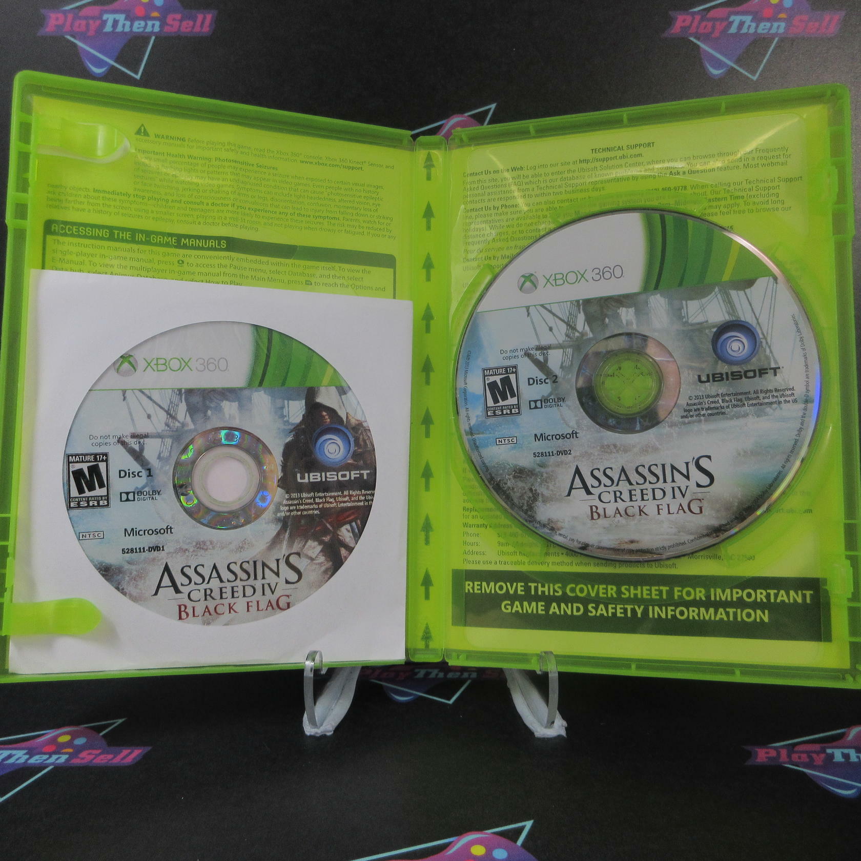 Assassin's Creed IV 4 Black Flag Xbox 360 AD Complete CIB - Very Good