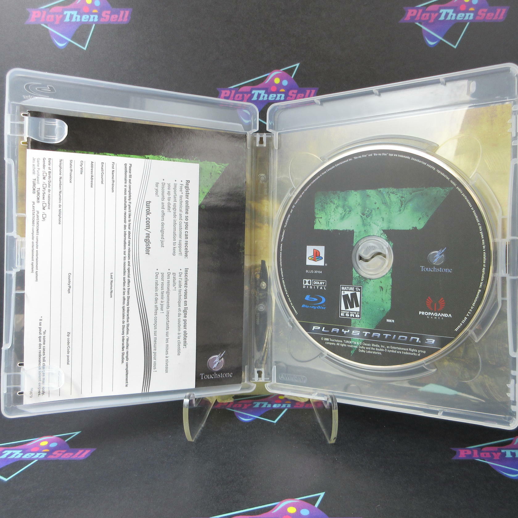 Turok PS3 Playstation 3 + Reg Card - Like New