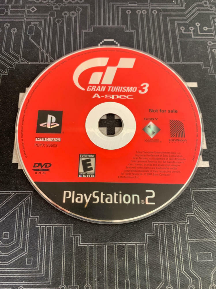 Gran Turismo 3 A Spec Red Art PS2 PlayStation 2 AD / WD / DD - Very Good