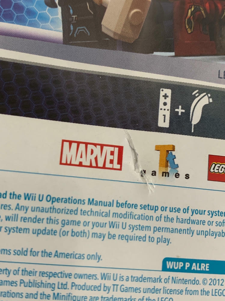 LEGO Marvel's Avengers Wii U AD - Very Good