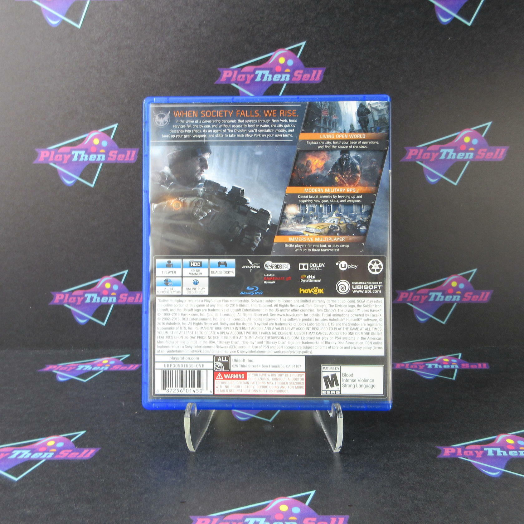 The Division PS4 PlayStation 4 - Like New