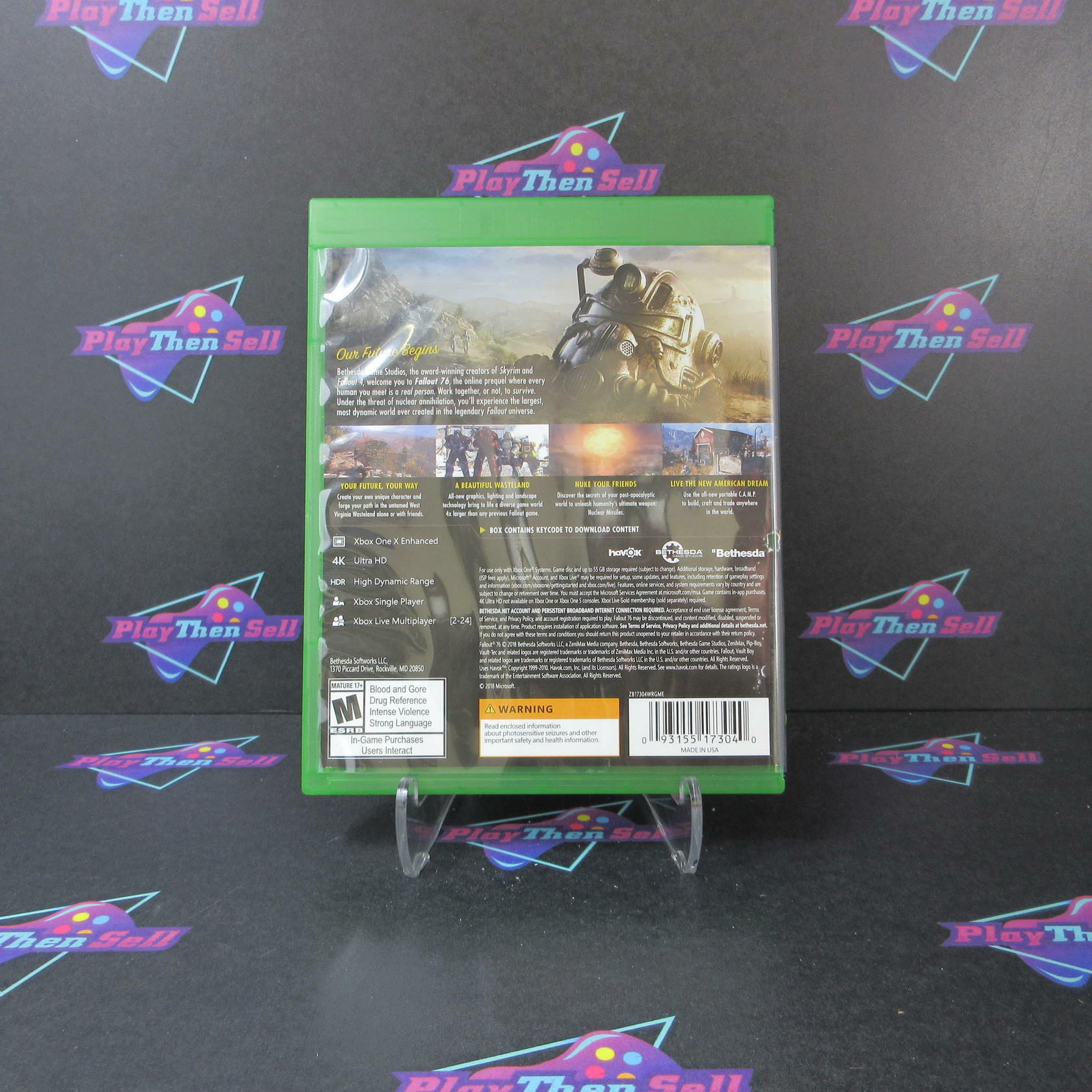 Fallout 76 + Sticker Xbox One AD Complete CIB - Very Good