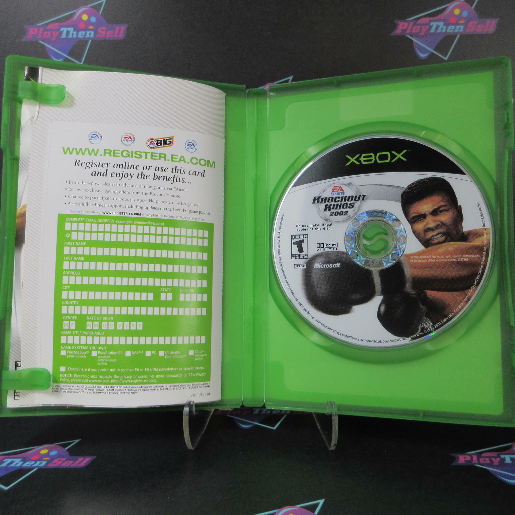 Knockout Kings 2002 Xbox + Reg Card - Like New