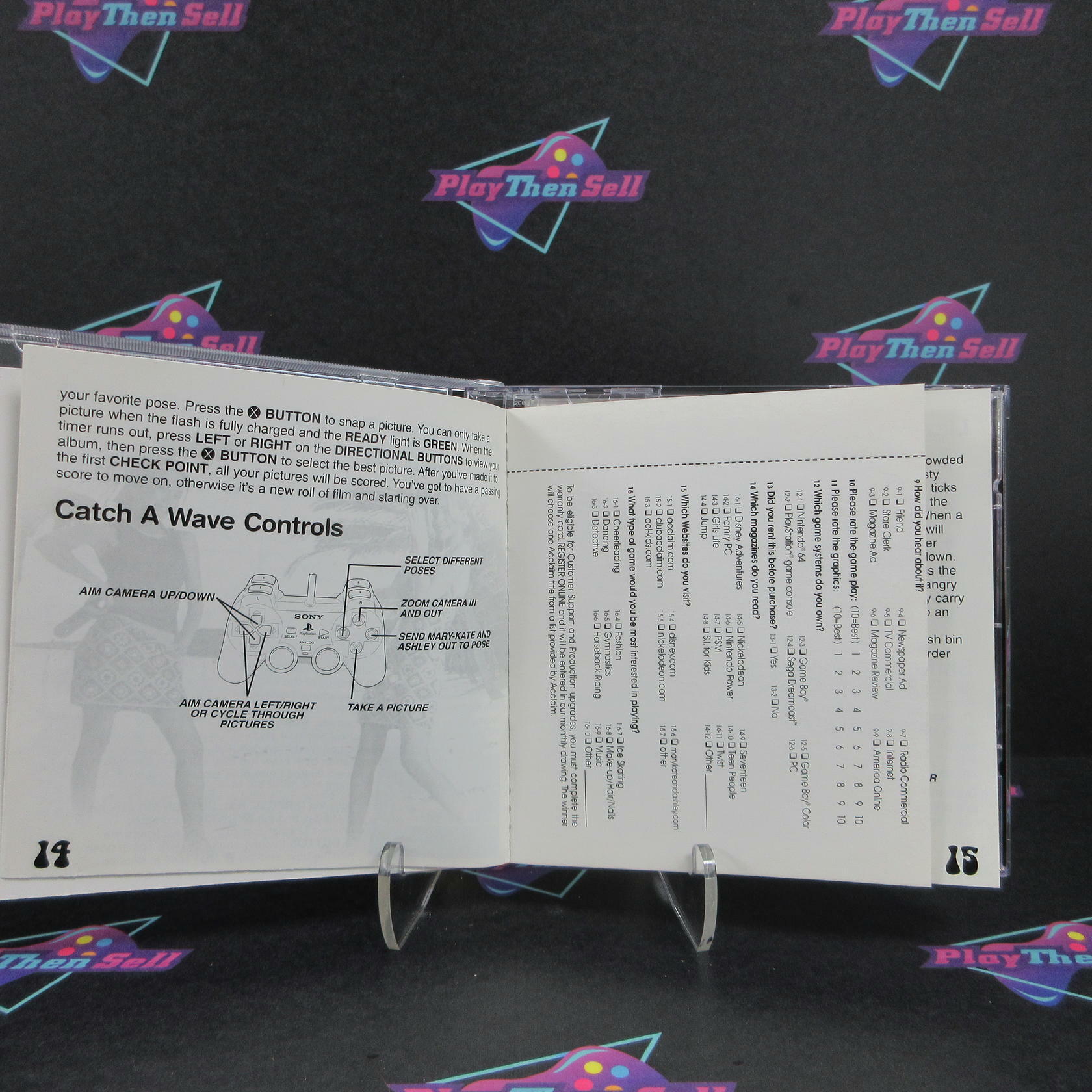 Mary Kate & Ashley Magical Mystery Mall PS1 + Reg Card - Like New