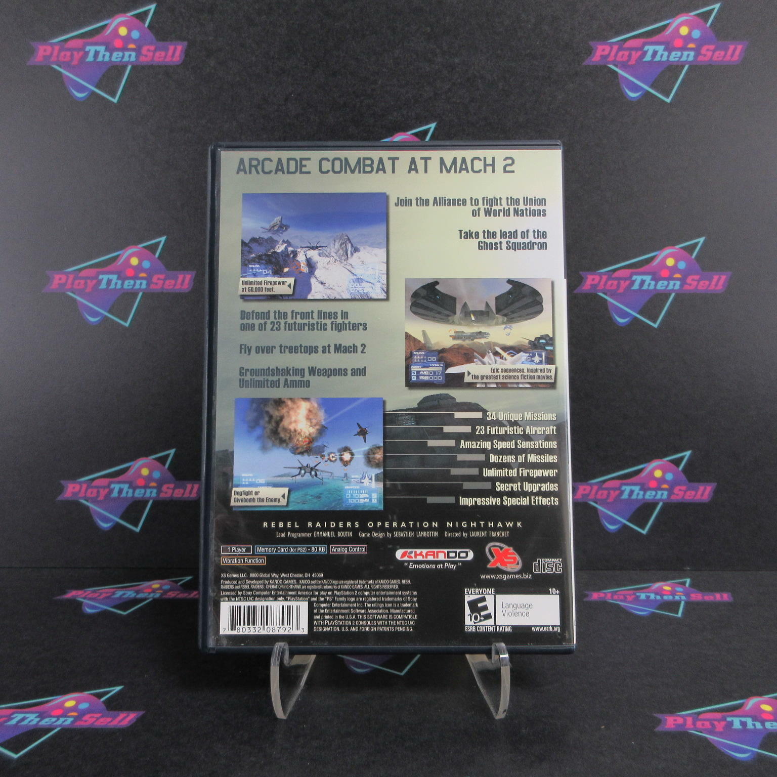 Rebel Raiders Operation Nighthawk PS2 PlayStation 2 - Like New