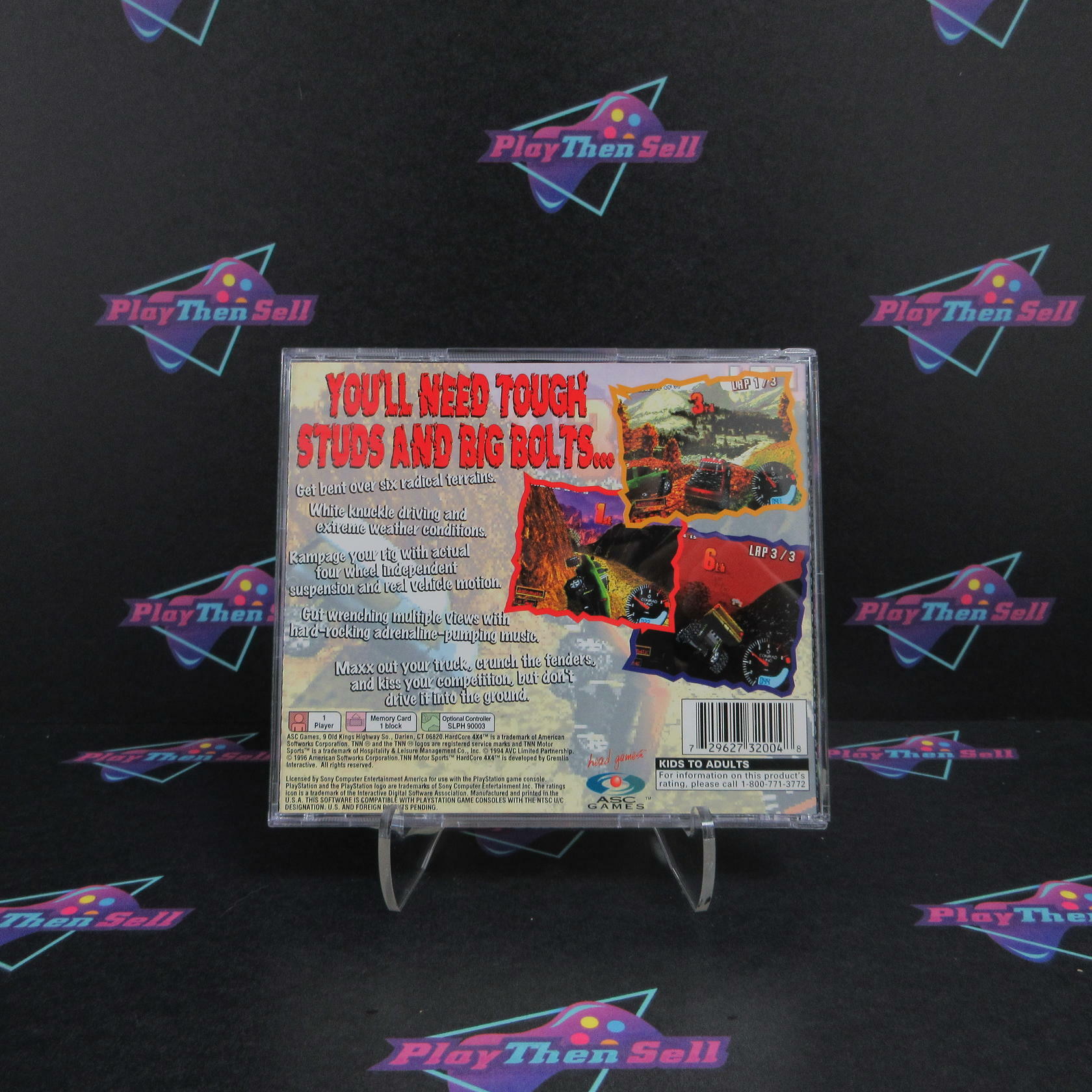 TNN Motorsports Hardcore 4x4 PS1 PlayStation 1 - Very Good