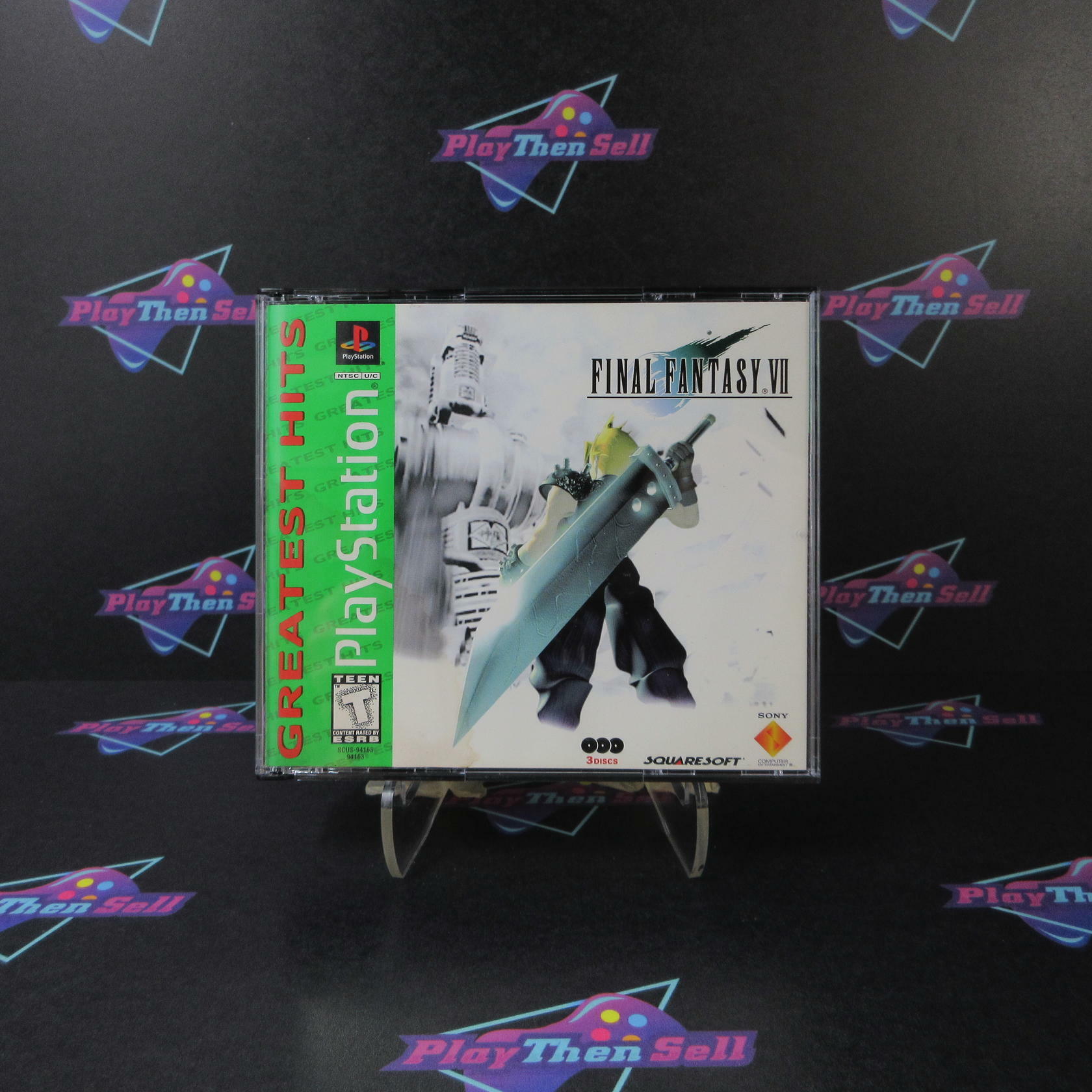 Final Fantasy VII GH Double Sephiroth Misprint PS1 MD CIB - Very Good