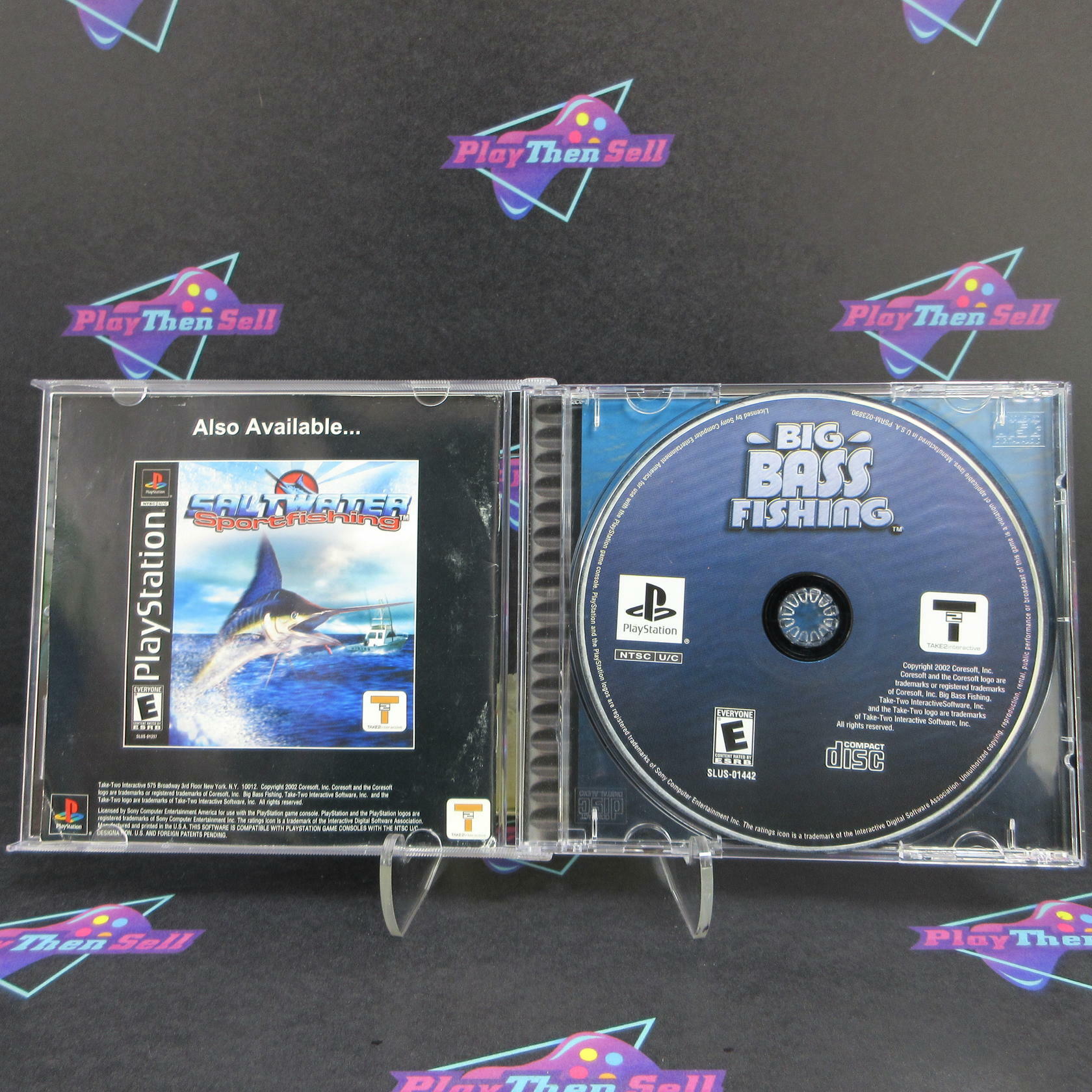 Big Bass Fishing PS1 PlayStation 1 + Reg Card - Like New