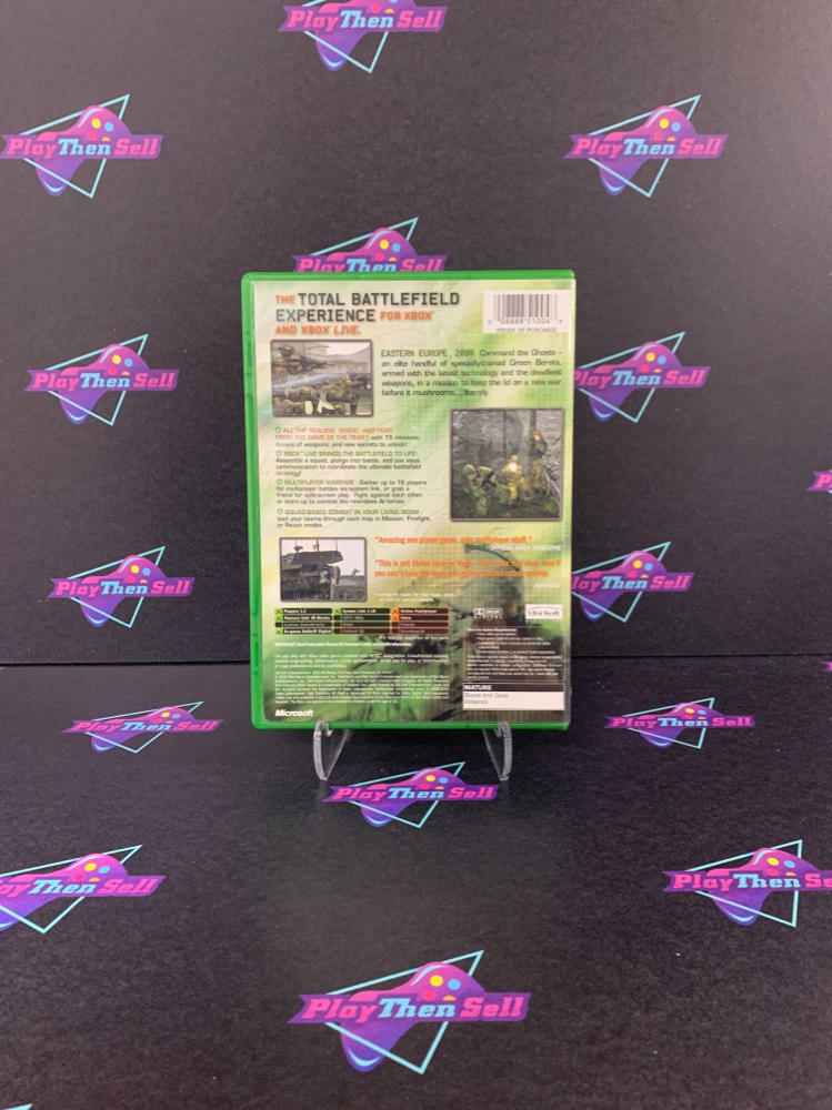 Tom Clancy's Ghost Recon Xbox + Reg Card - Like New