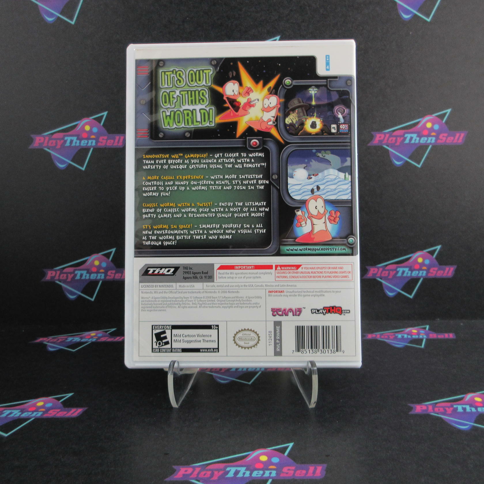 Worms A Space Oddity Nintendo Wii - Like New