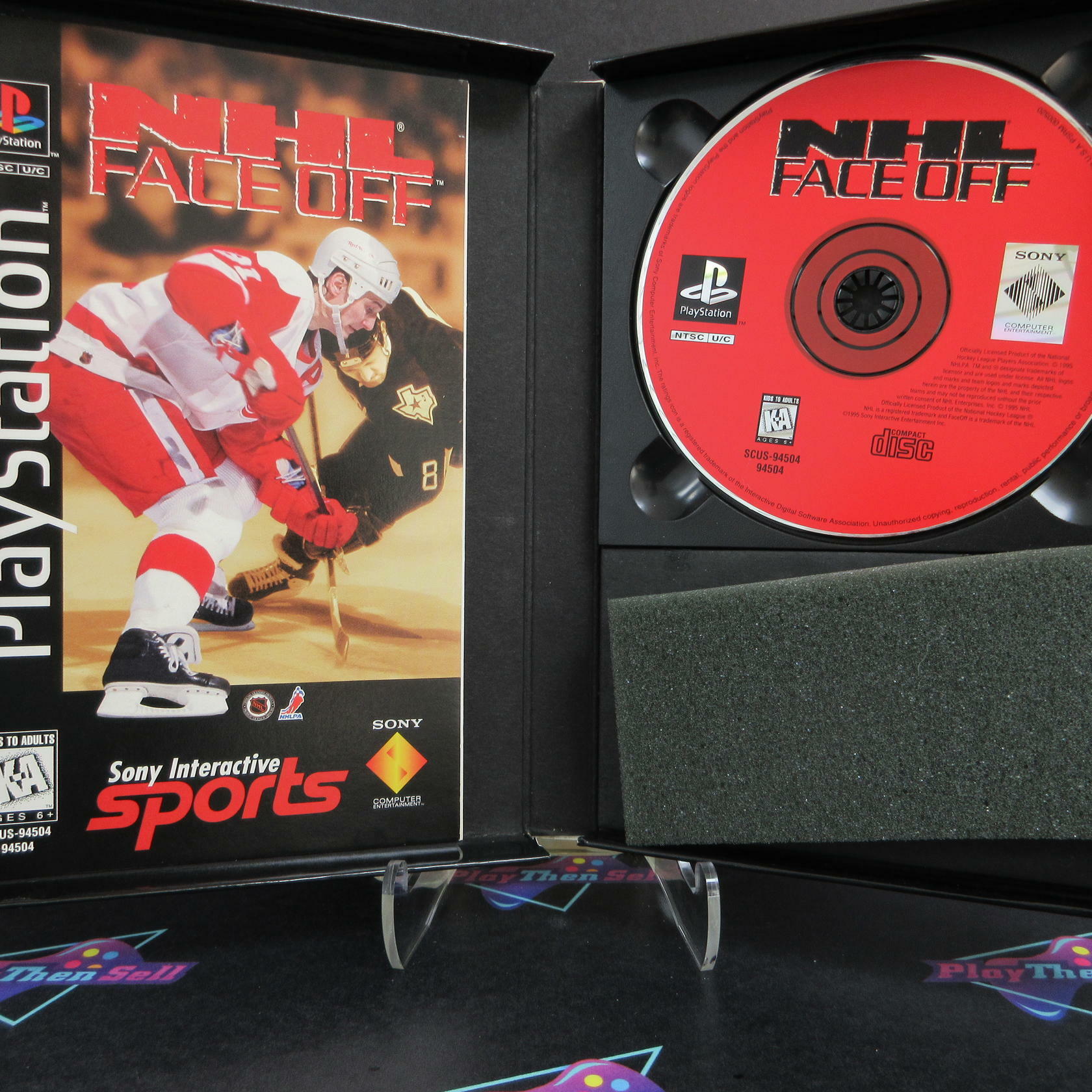 NHL Face Off LongBox + Reg PS1 PlayStation 1 AD - Very Good