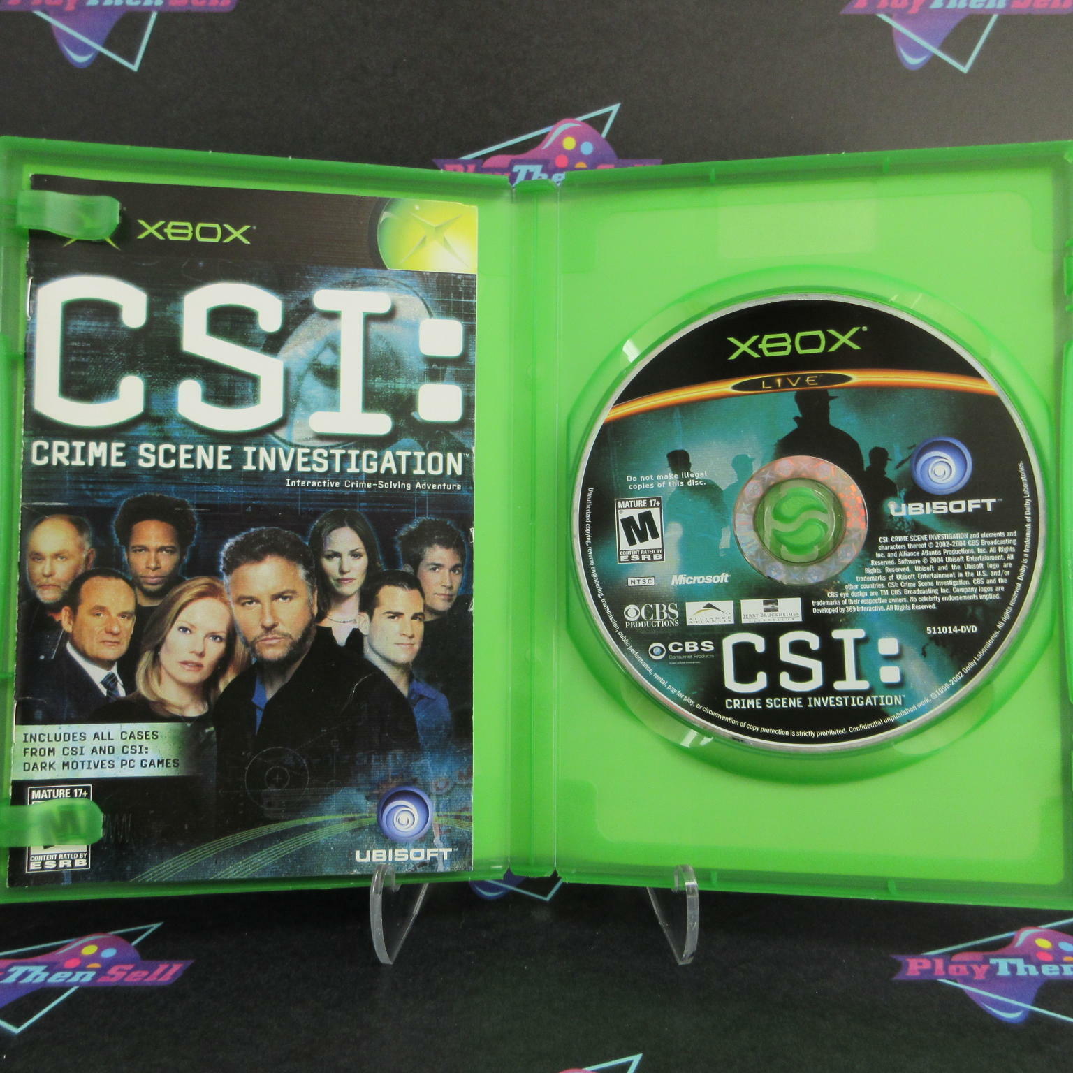 CSI Crime Scene Investigation Xbox + Reg Card - Like New