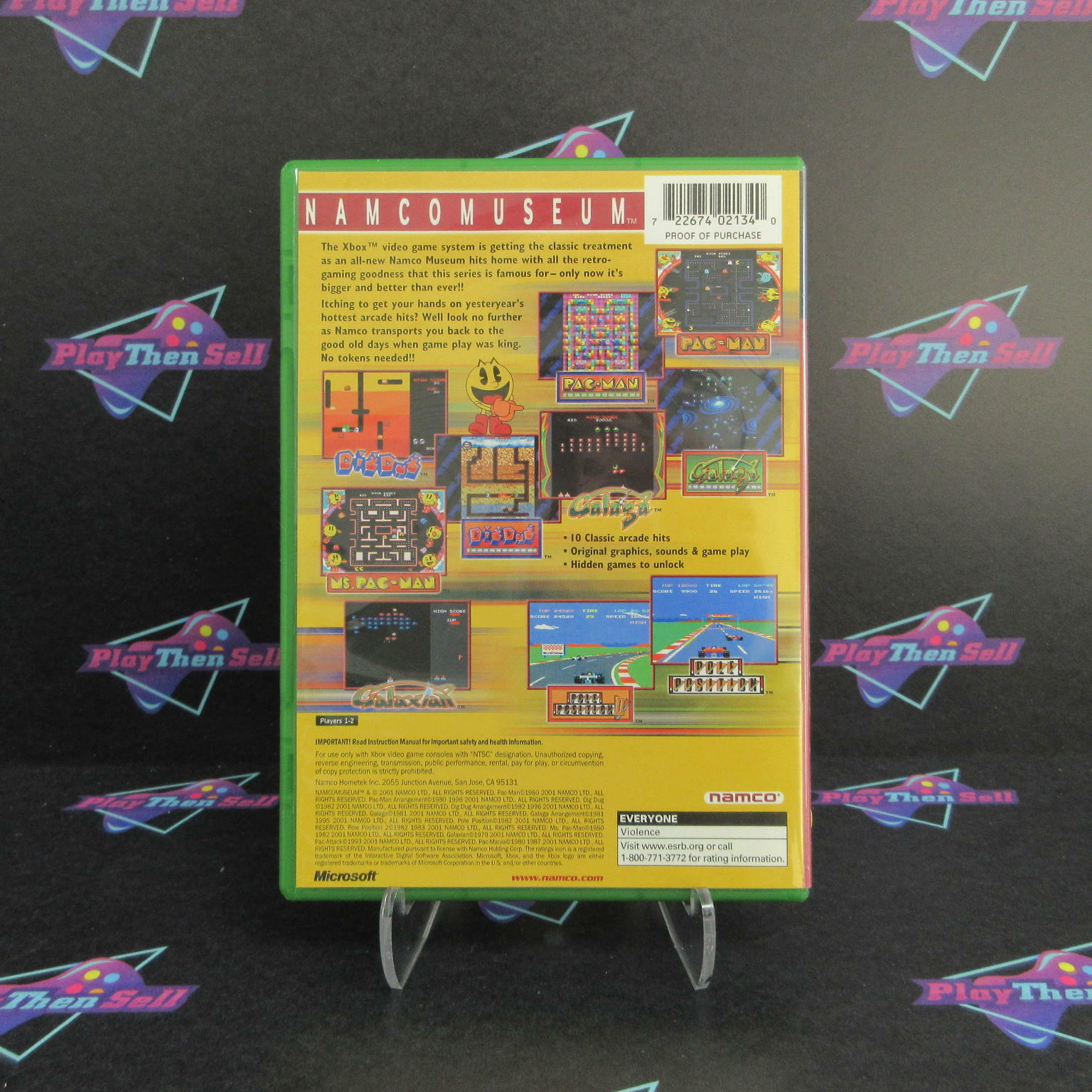 Namco Museum Xbox + Reg Card - Like New