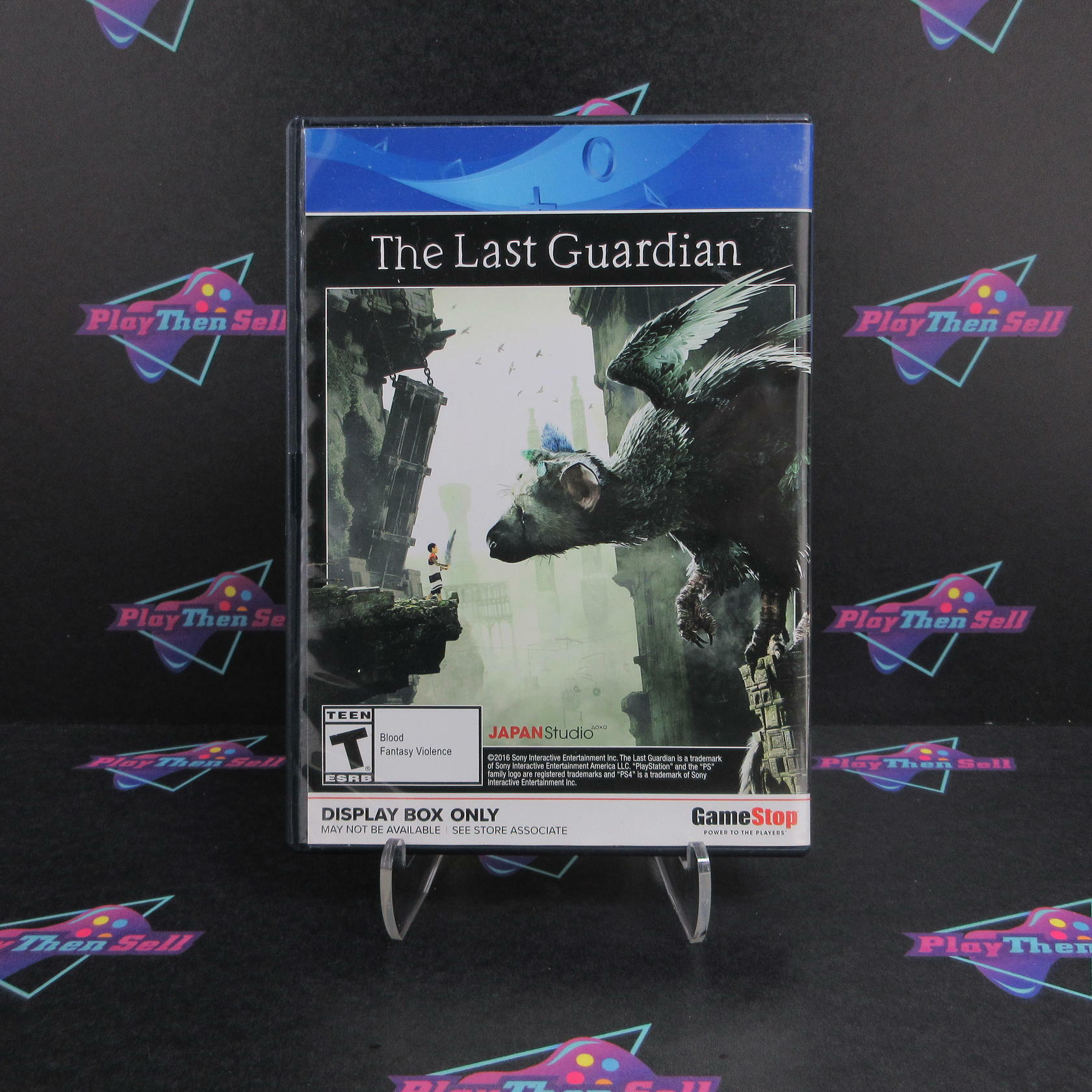 The Last Guardian Not For Resale Display Box PS4 PlayStation 4 - Like New