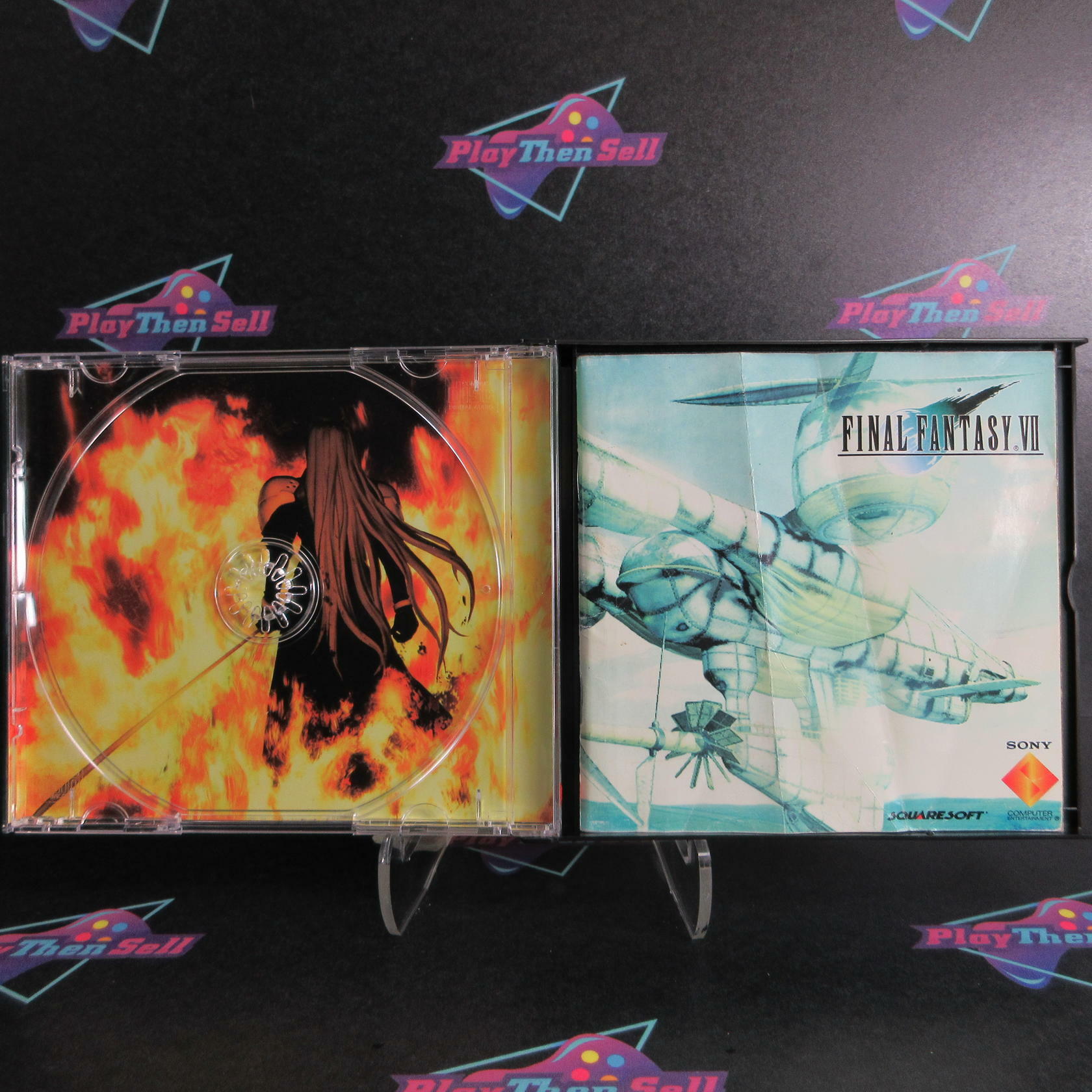 Final Fantasy VII GH Double Sephiroth Misprint PS1 MD CIB - Very Good