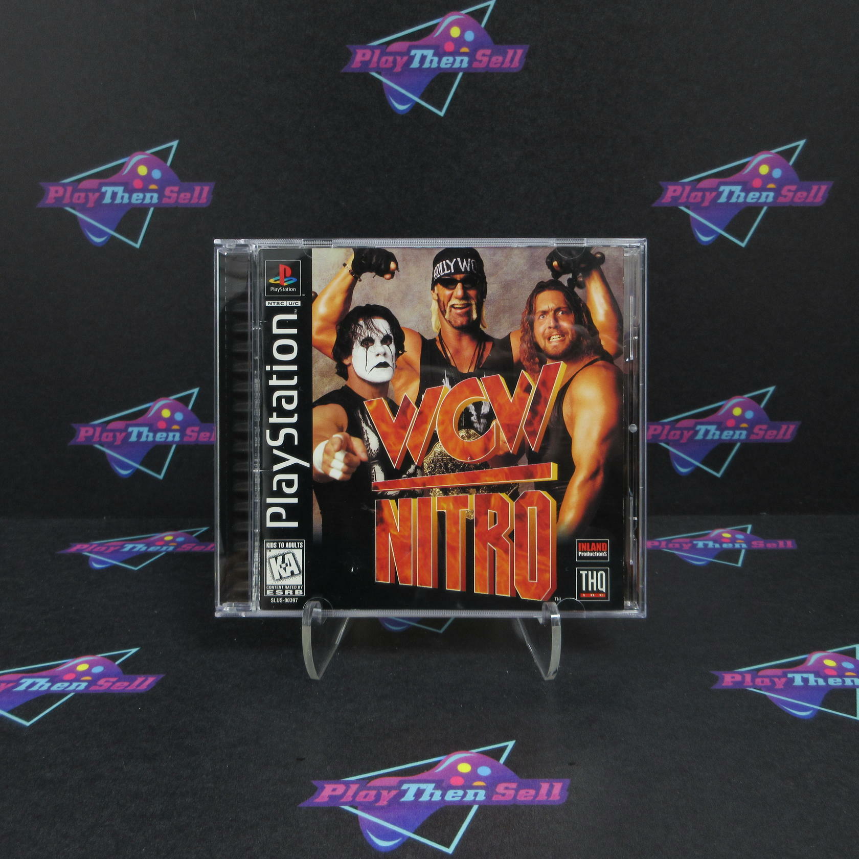 WCW Nitro PS1 PlayStation 1 + Reg Card - Like New