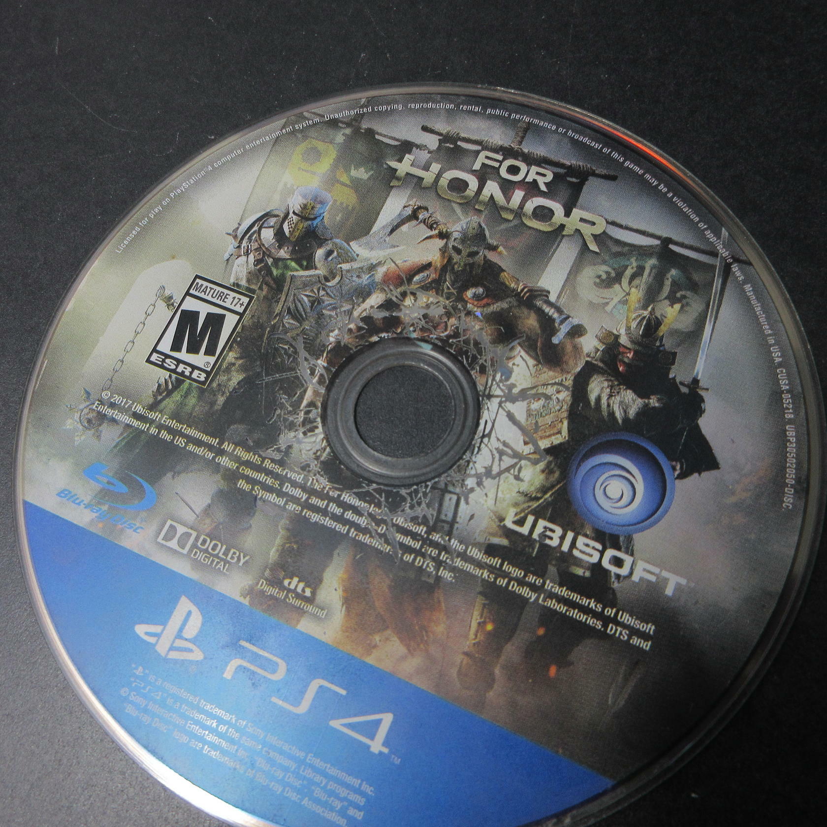 For Honor PS4 PlayStation 4 AD/DD Complete CIB - Very Good