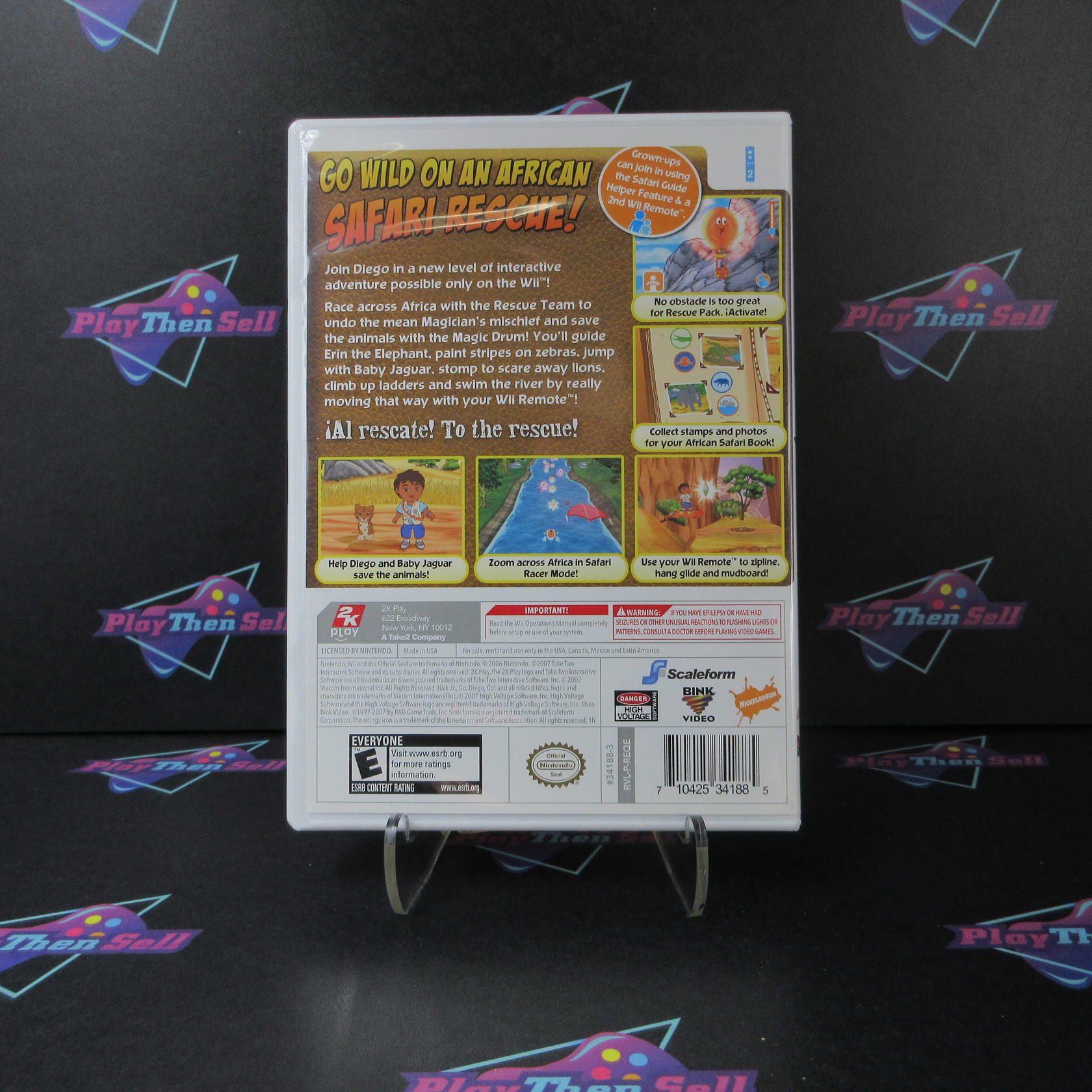 Go Diego Go Safari Rescue Nintendo WII - Like New