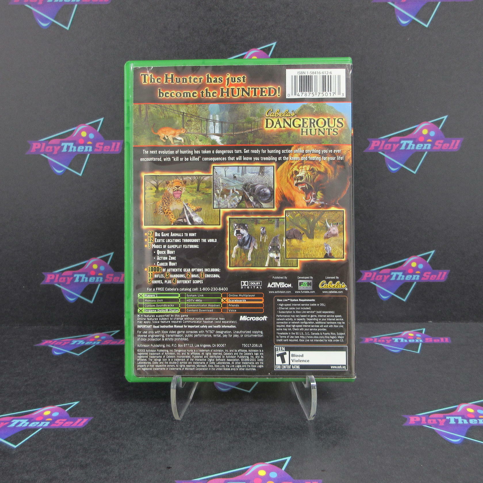 Cabela's Dangerous Hunts + Reg Card Xbox WD - Very Good