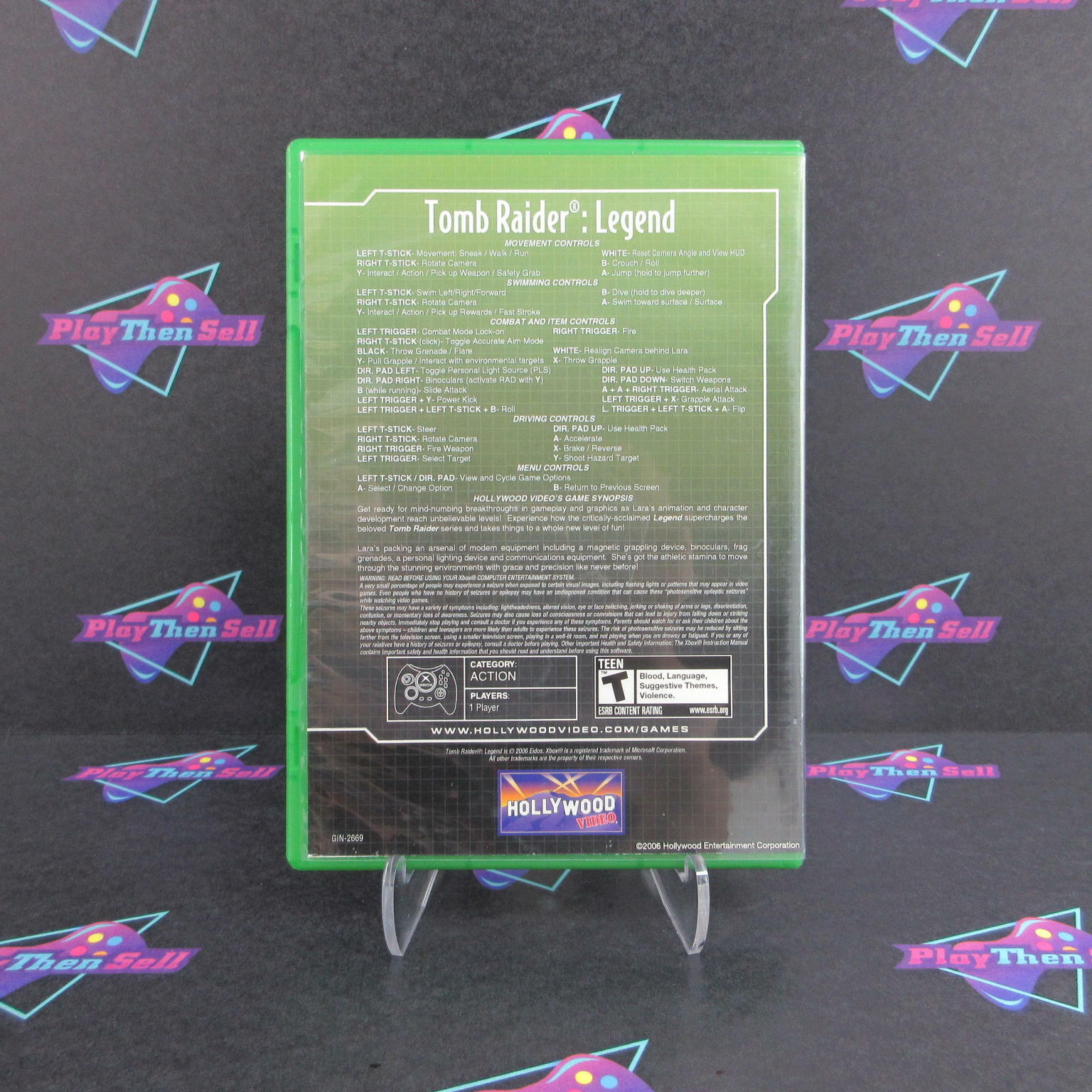 Tomb Raider Legend Xbox Rental AD/NM - Very Good