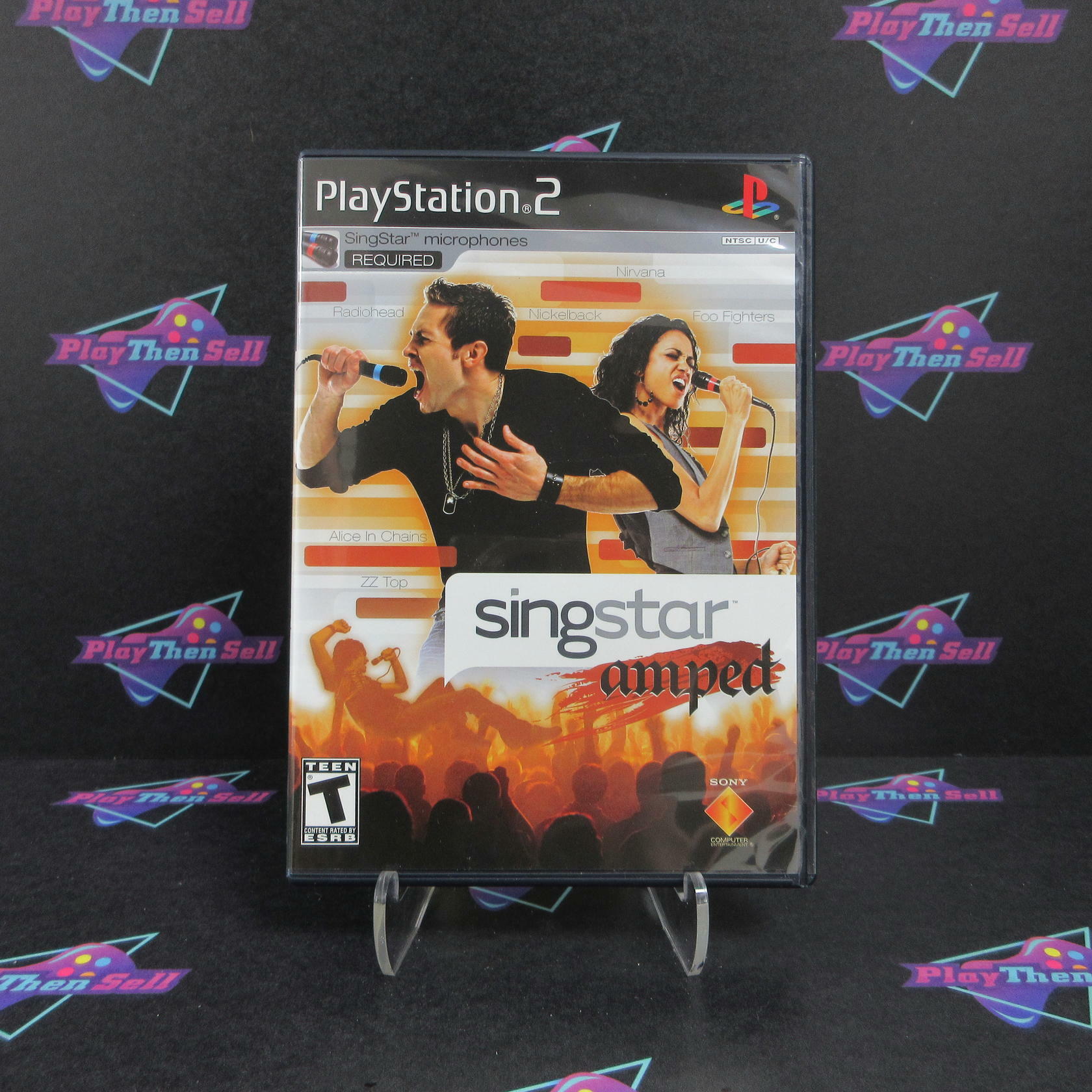SingStar Amped PS2 PlayStation 2 + Reg Card - Like New