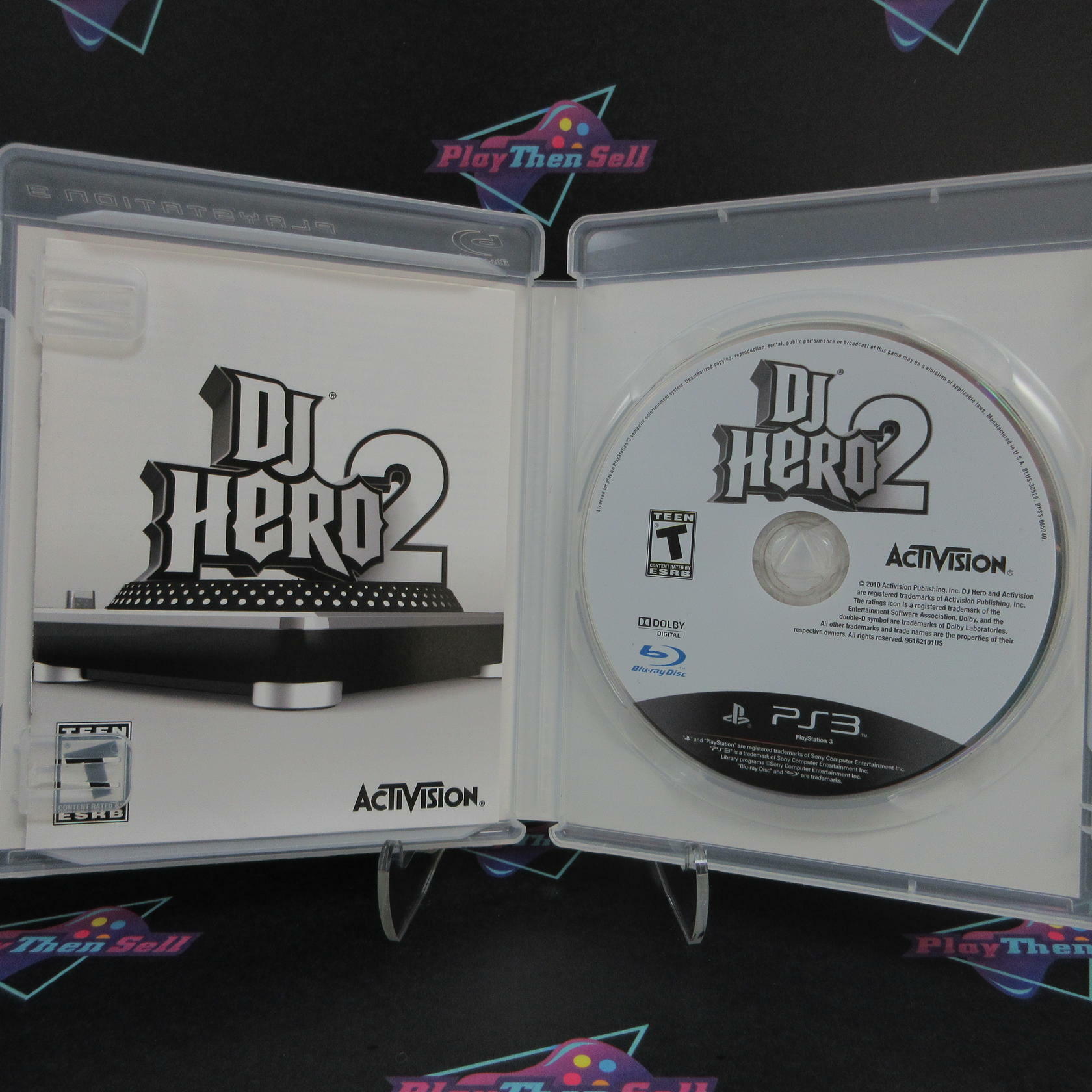 Dj Hero 2 PS3 PlayStation 3 AD Complete CIB - Very Good