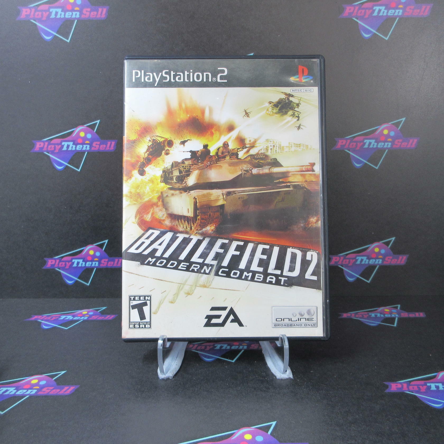 Battlefield 2 Modern Combat PS2 PlayStation 2 AD Complete CIB - Very Good