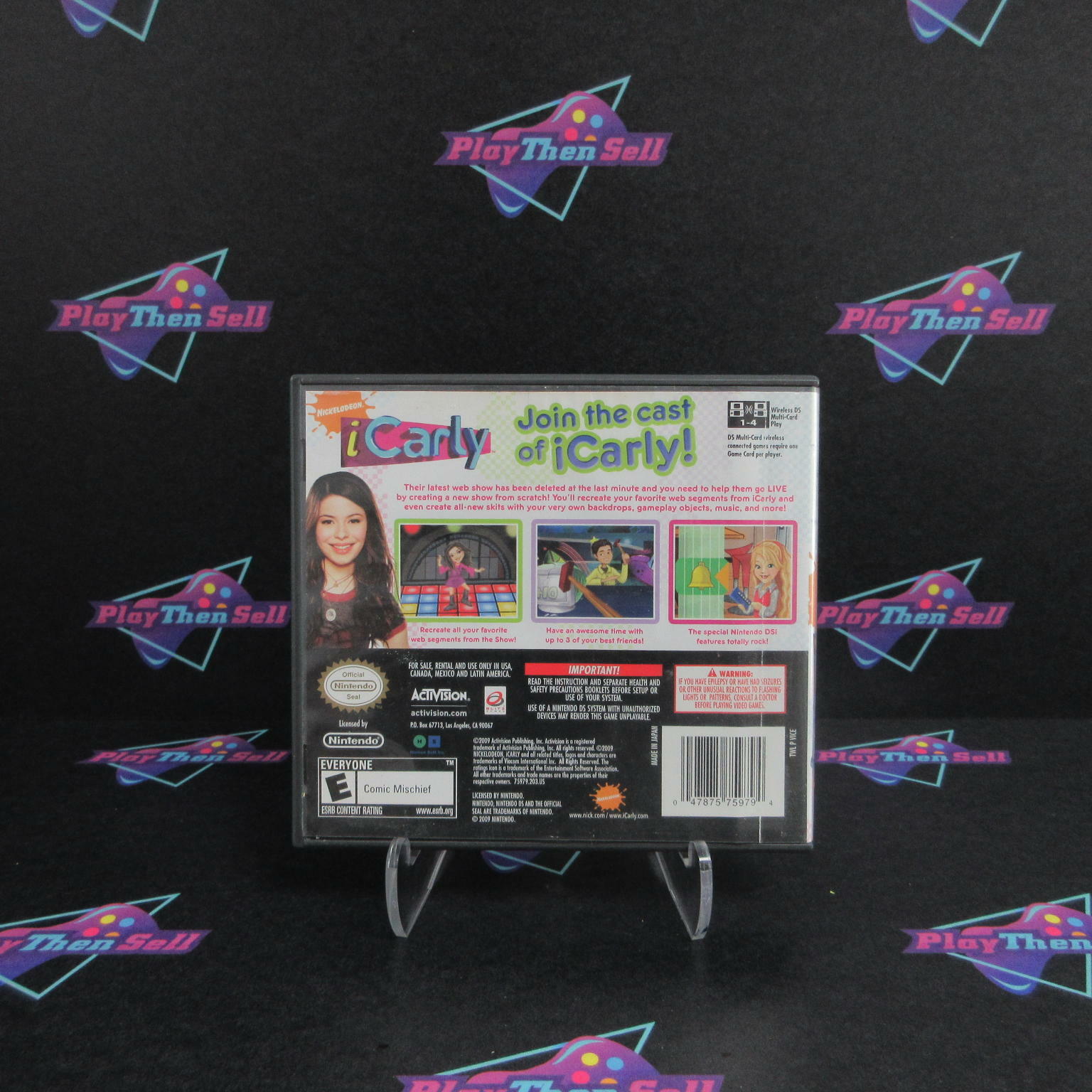 iCarly Nintendo DS AD - Very Good