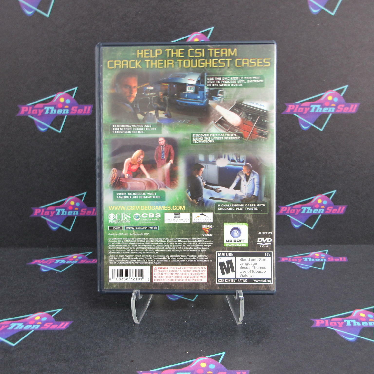 CSI 3 Dimensions of Murder PS2 PlayStation 2 - Like New