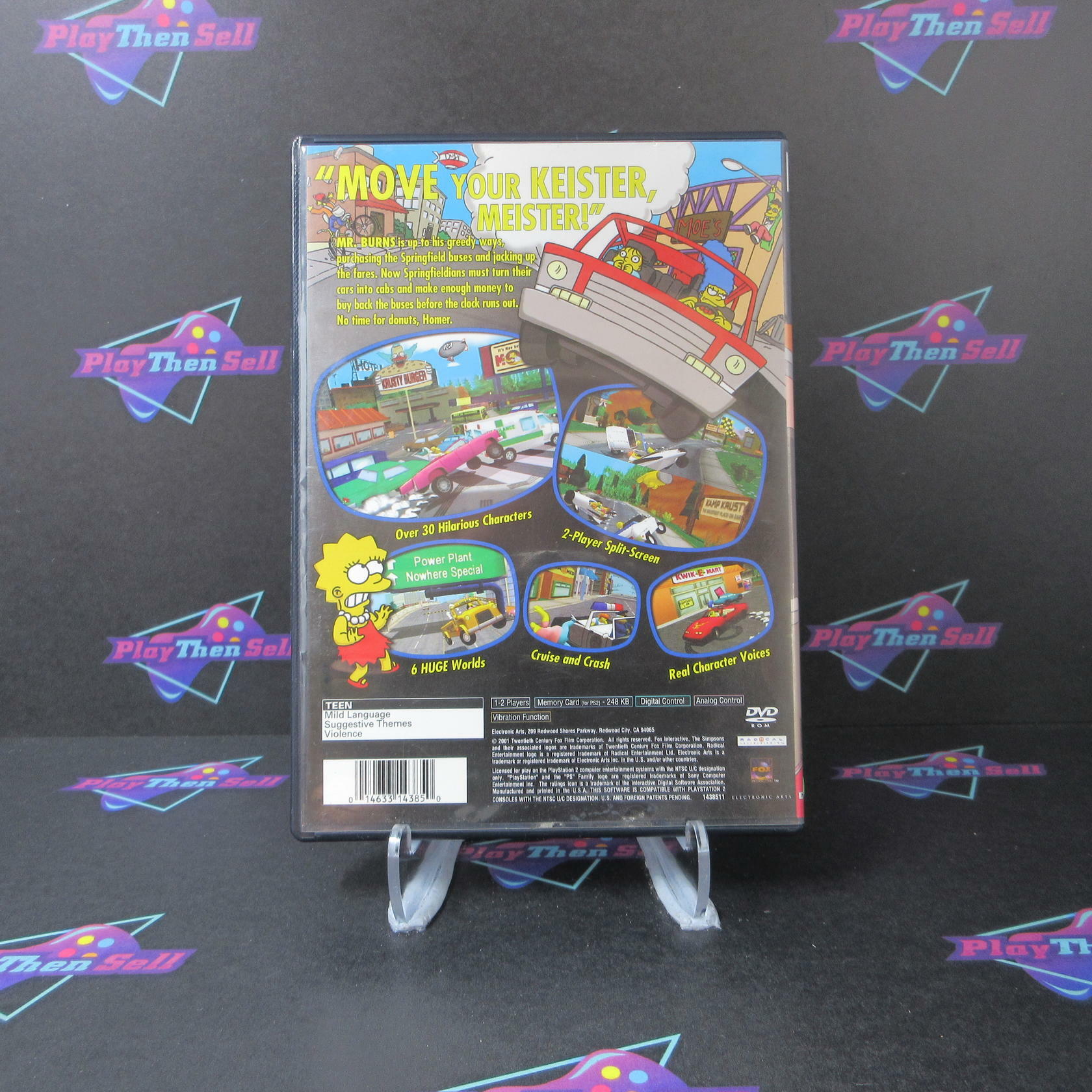 The Simpsons Road Rage PS2 PlayStation 2 - Very Good
