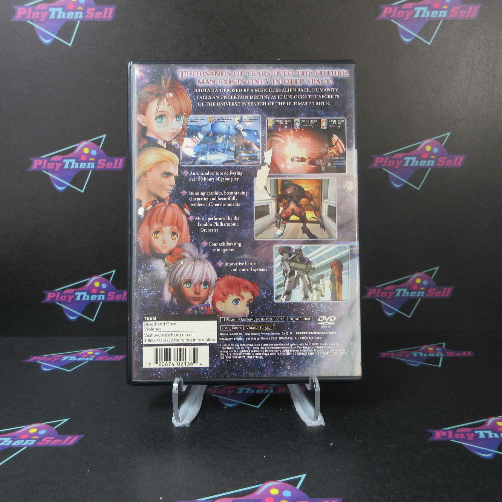 Xenosaga Episode 1 PS2 PlayStation 2 AD Complete CIB - Very Good