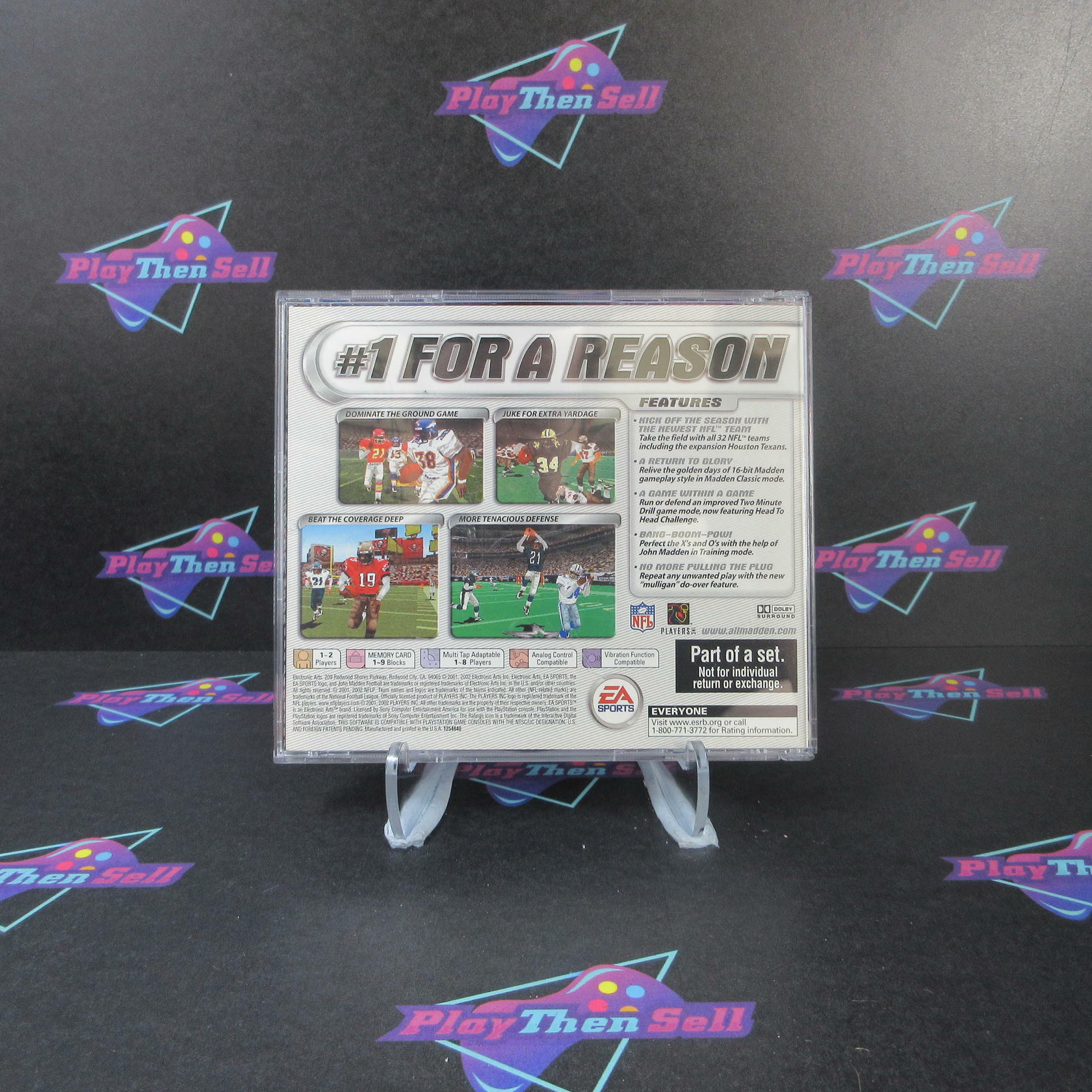Madden NFL 2002 Collectors Edition PS1 PlayStation 1 + Reg - Like New