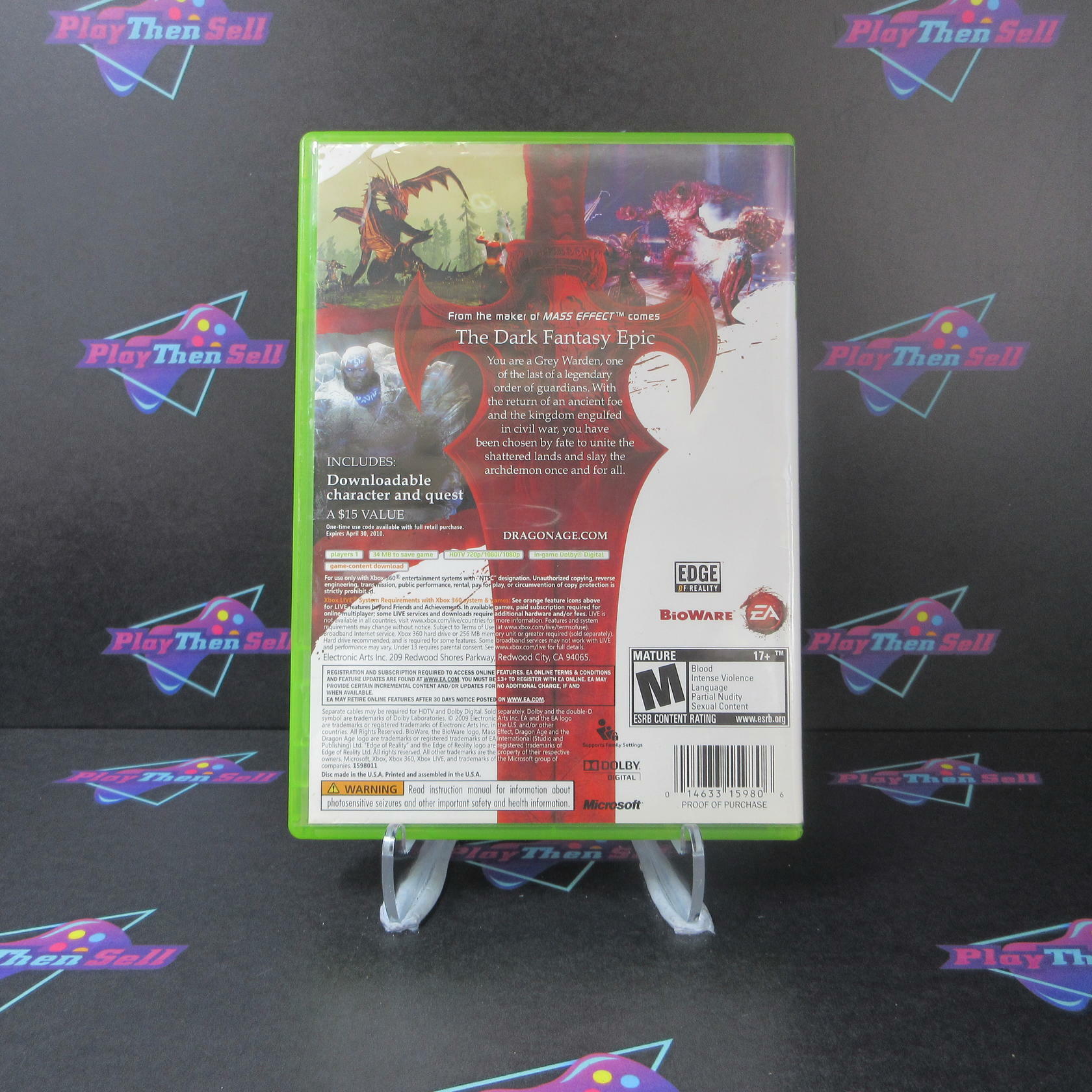 Dragon Age Origins Xbox 360 AD/NM - Very Good