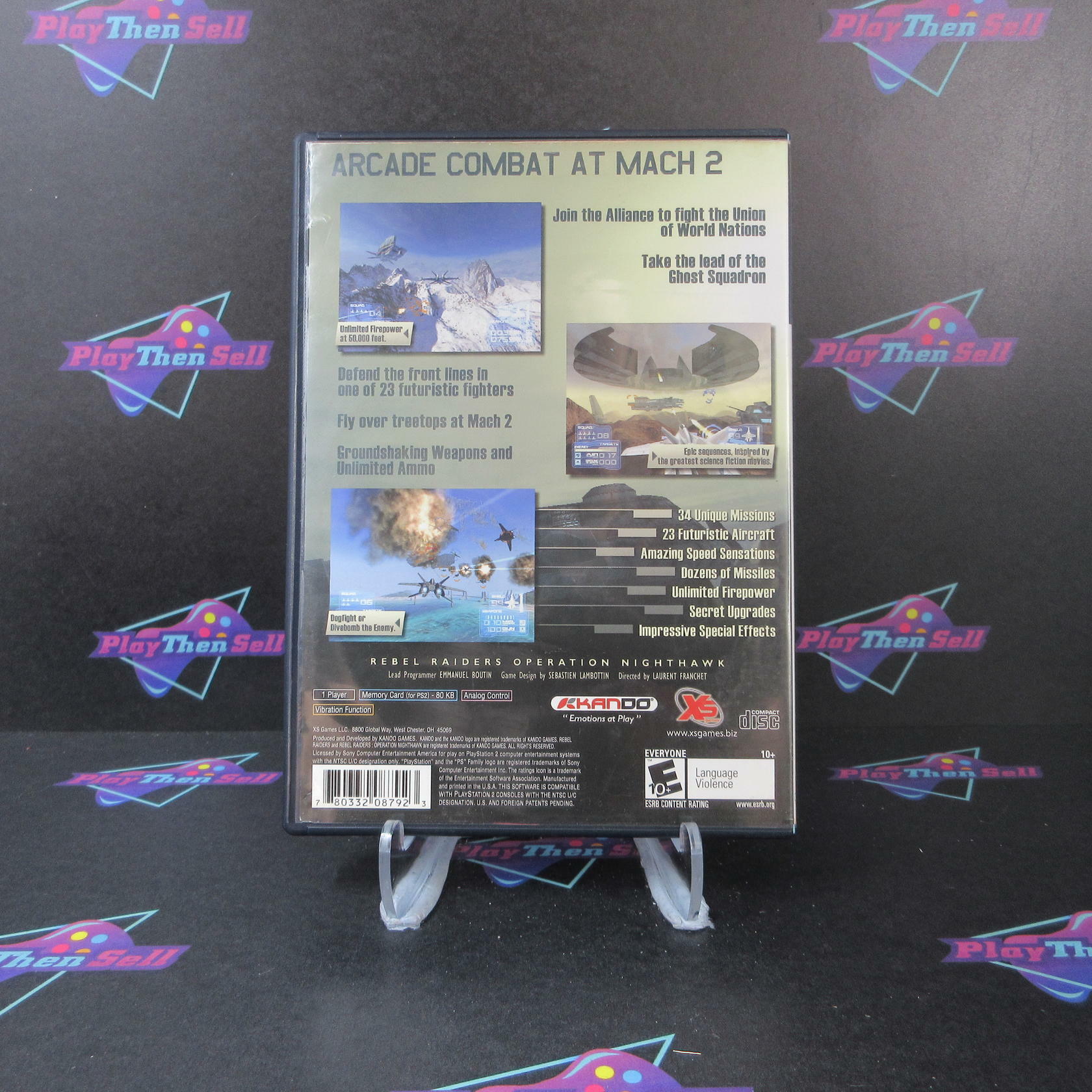 Rebel Raiders Operation Nighthawk PS2 PlayStation 2 AD/NM - Very Good