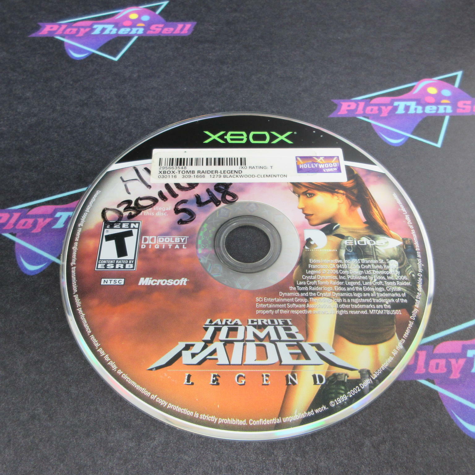 Tomb Raider Legend Xbox Rental AD/NM - Very Good