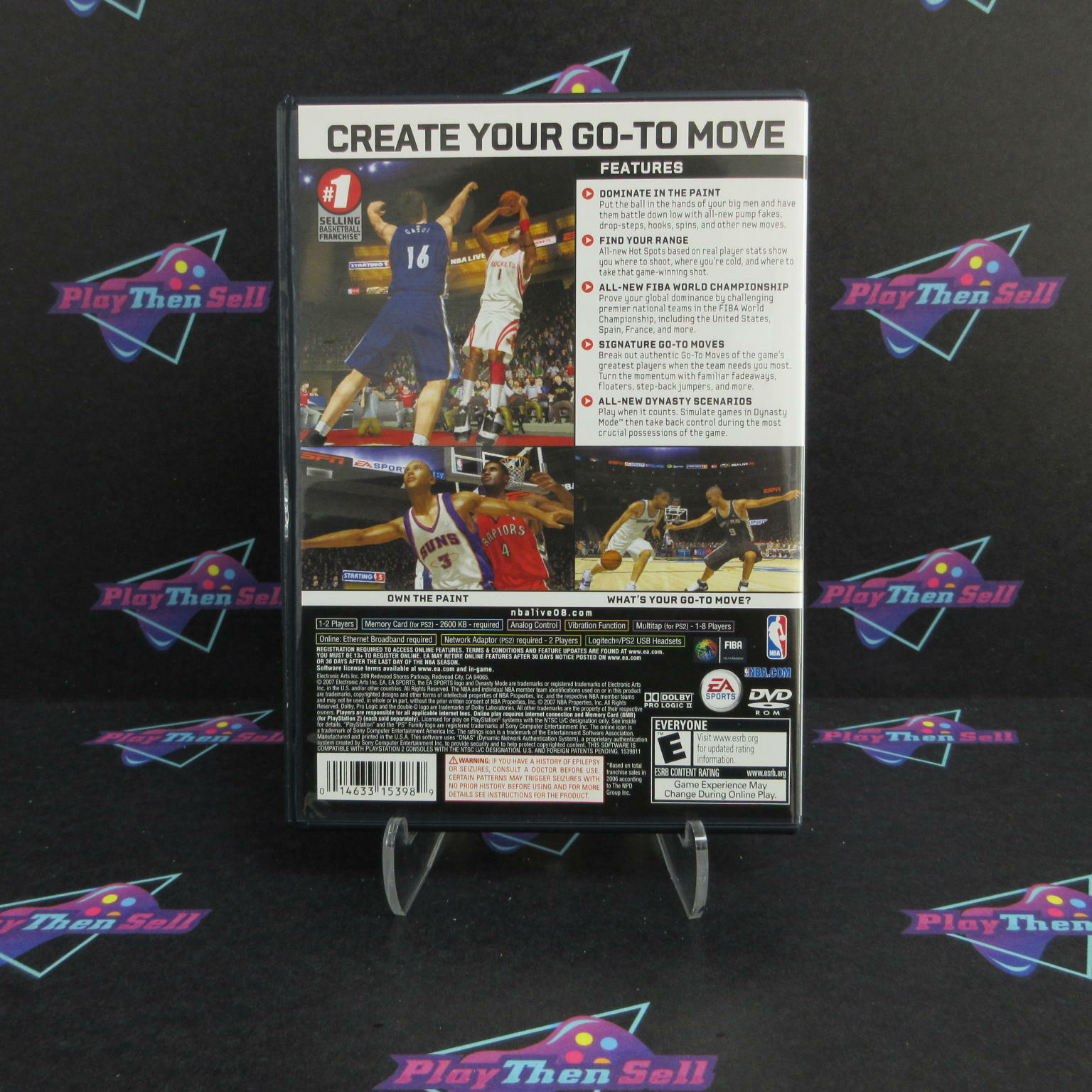 NBA Live 08 PS2 PlayStation 2 - Like New