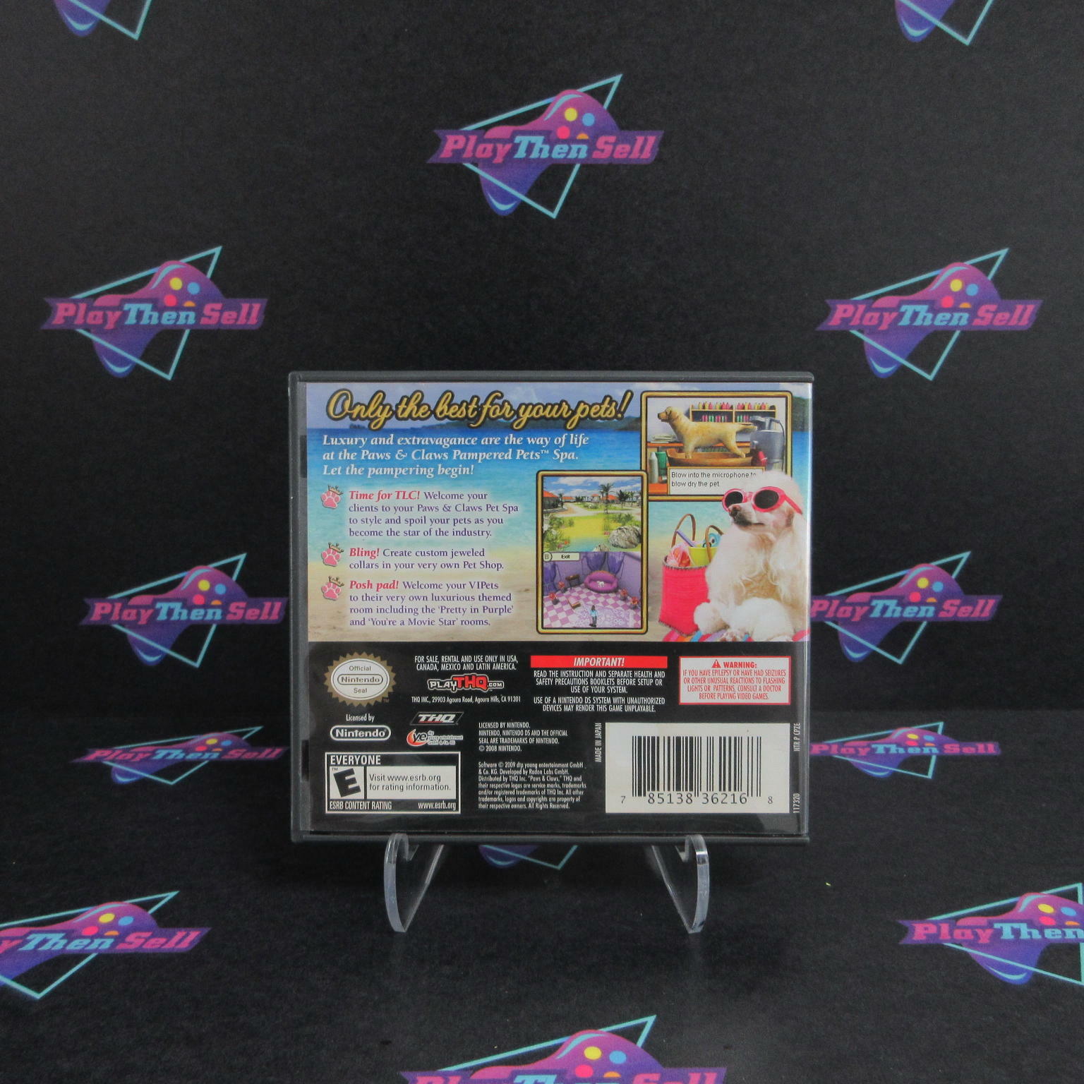 Paws & Claws Pampered Pets Nintendo DS AD - Very Good