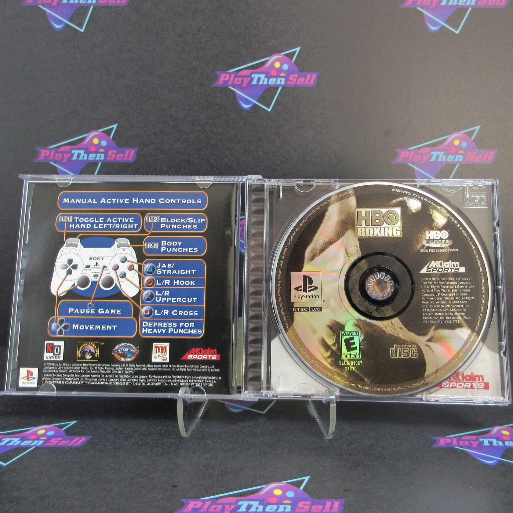 HBO Boxing PS1 PlayStation 1 + Reg Card - Like New