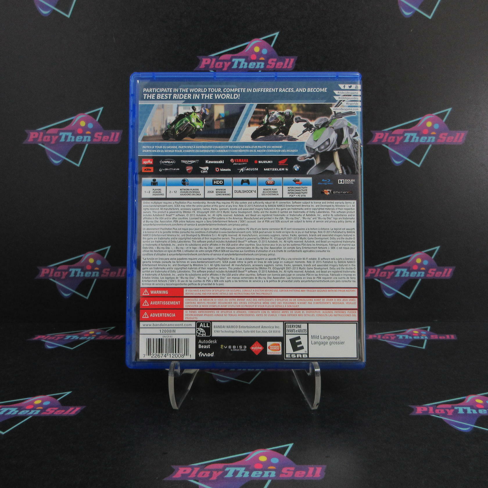 Ride PS4 PlayStation 4 - Like New