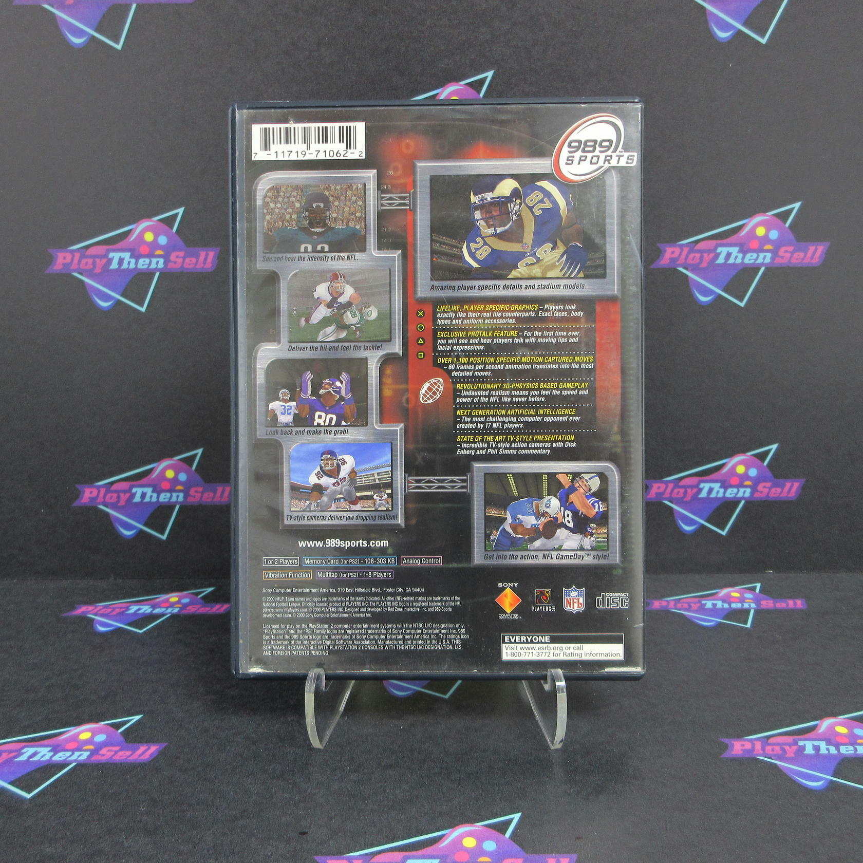 NFL Gameday 2001 PS2 PlayStation 2 AD - Very Good