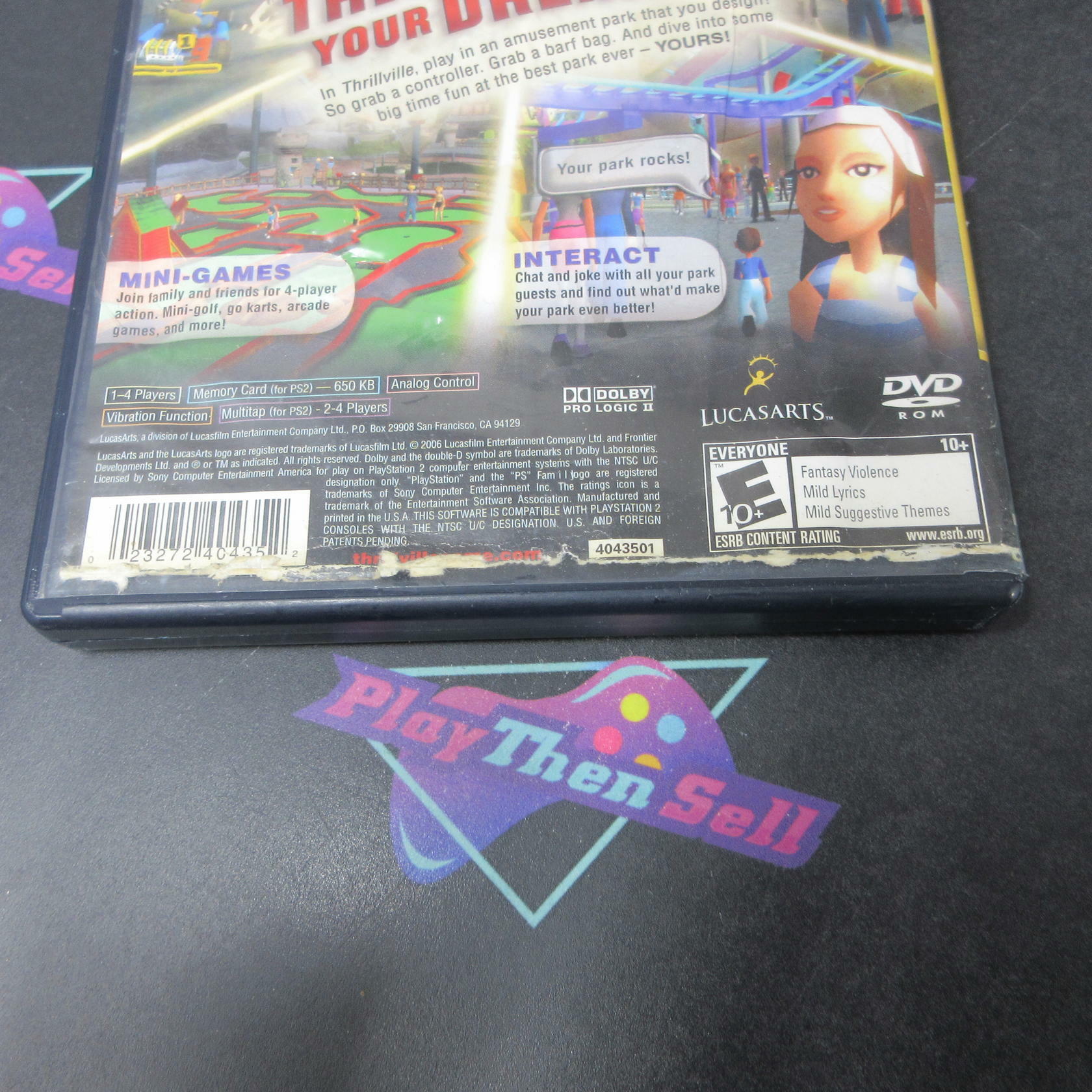 Thrillville PS2 PlayStation 2 AD Complete CIB - Very Good