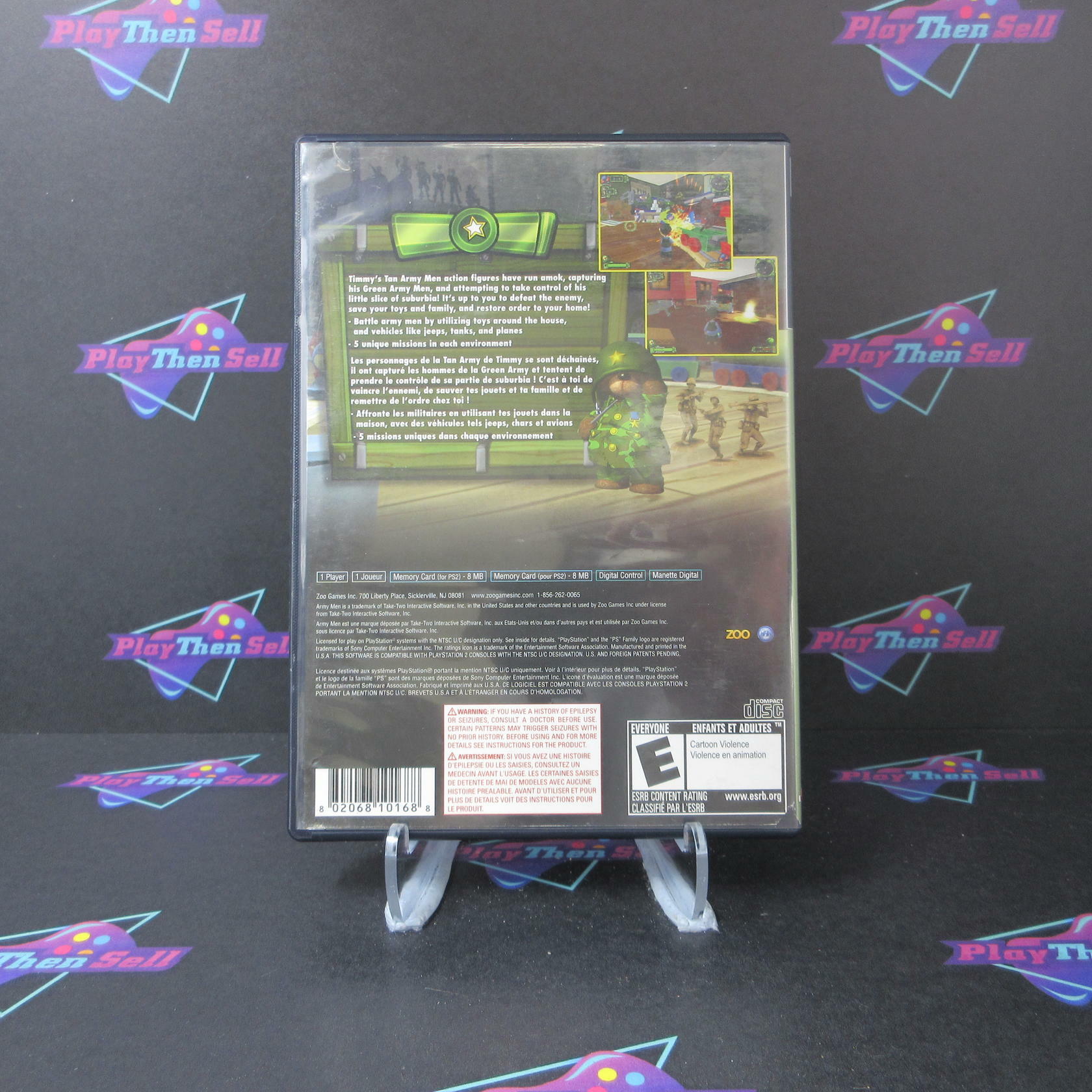 Army Men Soldiers of Misfortune PS2 PlayStation 2 AD Complete CIB - Very Good