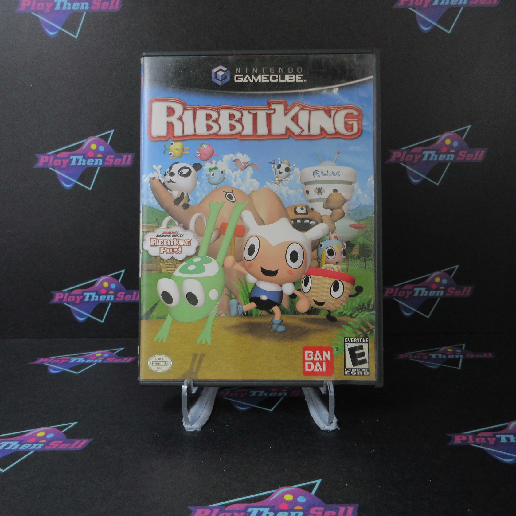 Ribbit King + Reg Card / Bonus Disc Nintendo Gamecube MD Complete CIB - Very Good