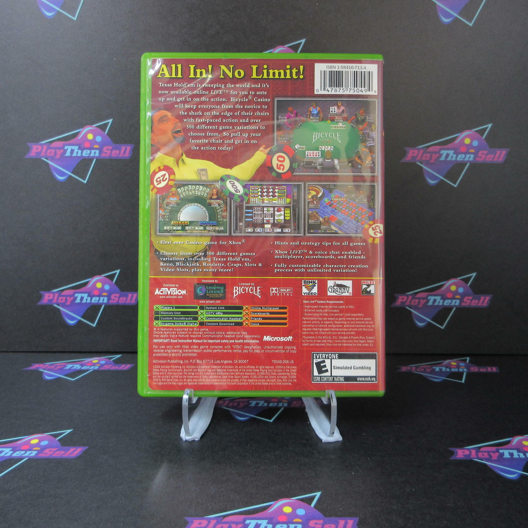 Bicycle Casino Xbox - Very Good