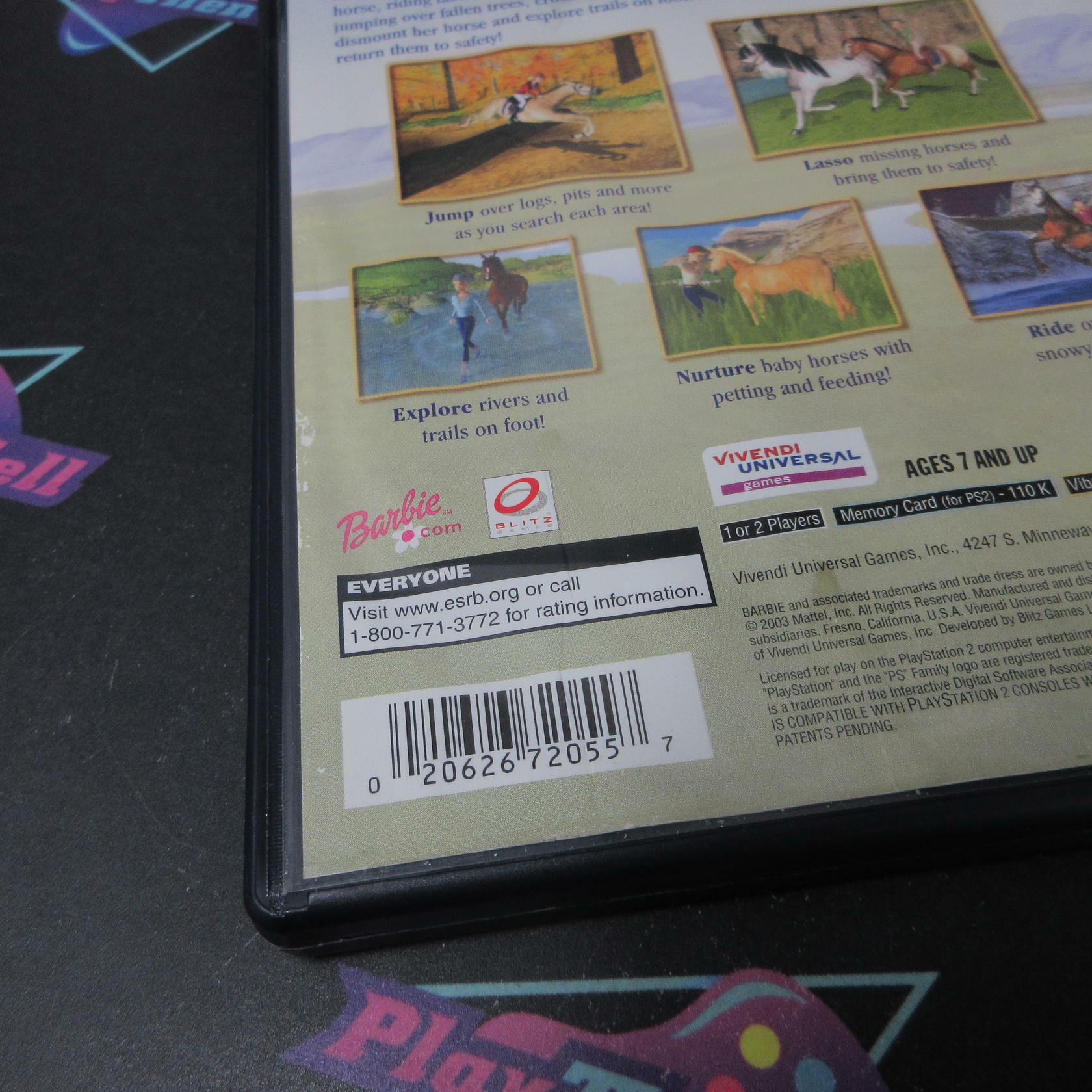 Barbie Horse Adventures Wild Horse Rescue PS2 PlayStation 2 AD/NM - Very Good