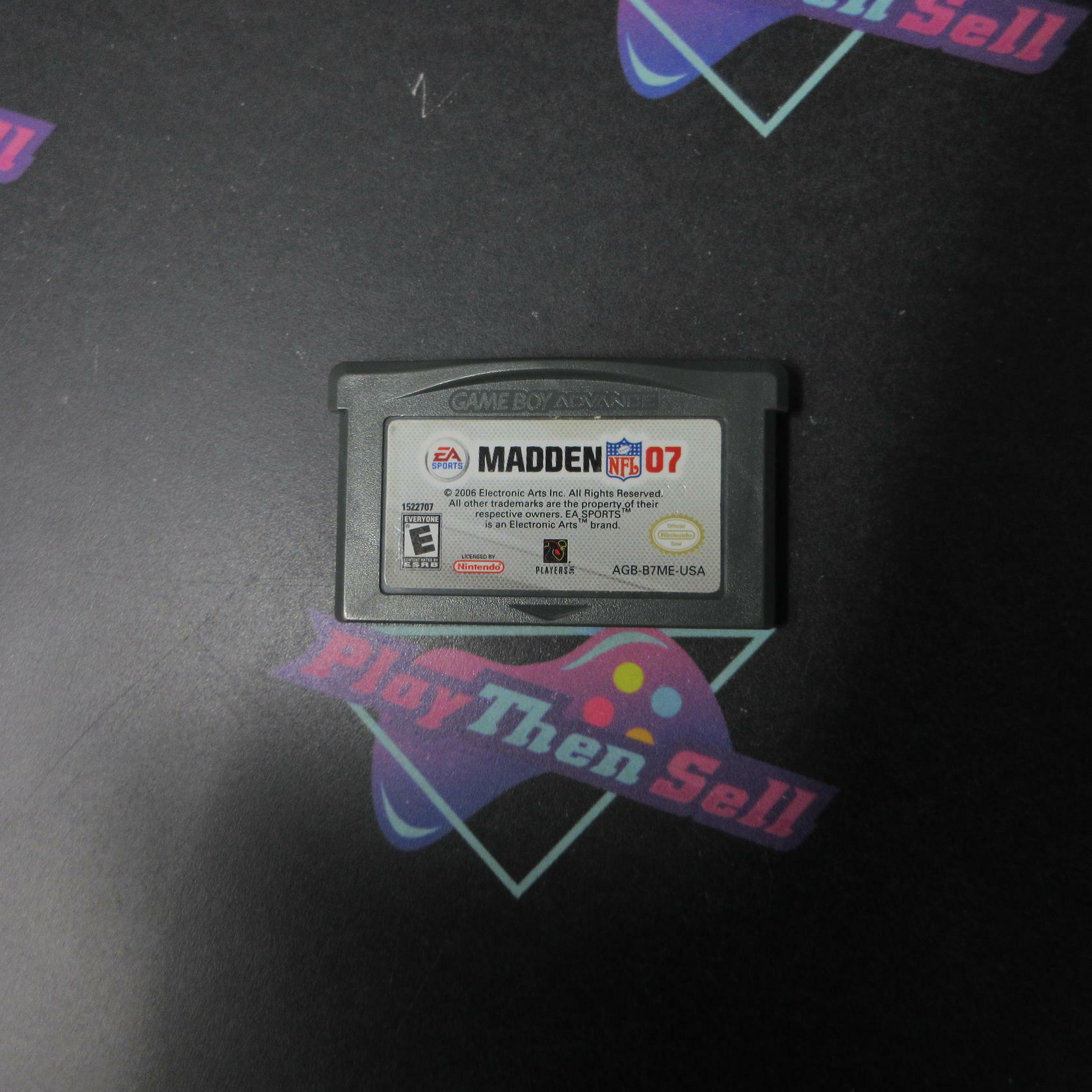 Madden NFL 07 Gameboy Advance Cartridge Only Authentic / Tested - Very Good