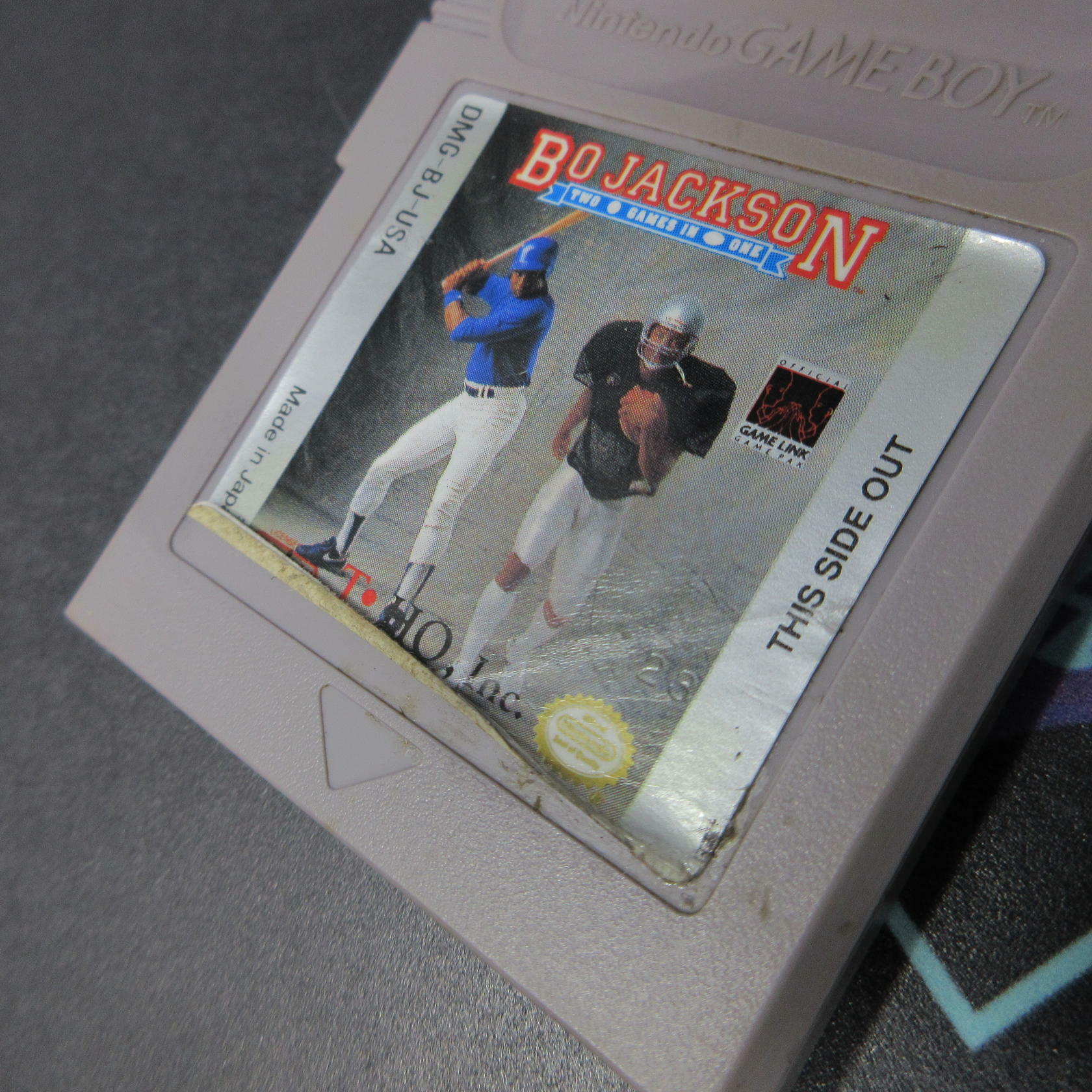 Bo Jackson Baseball and Football 2 Games in 1 Gameboy Cart Only AD - Very Good