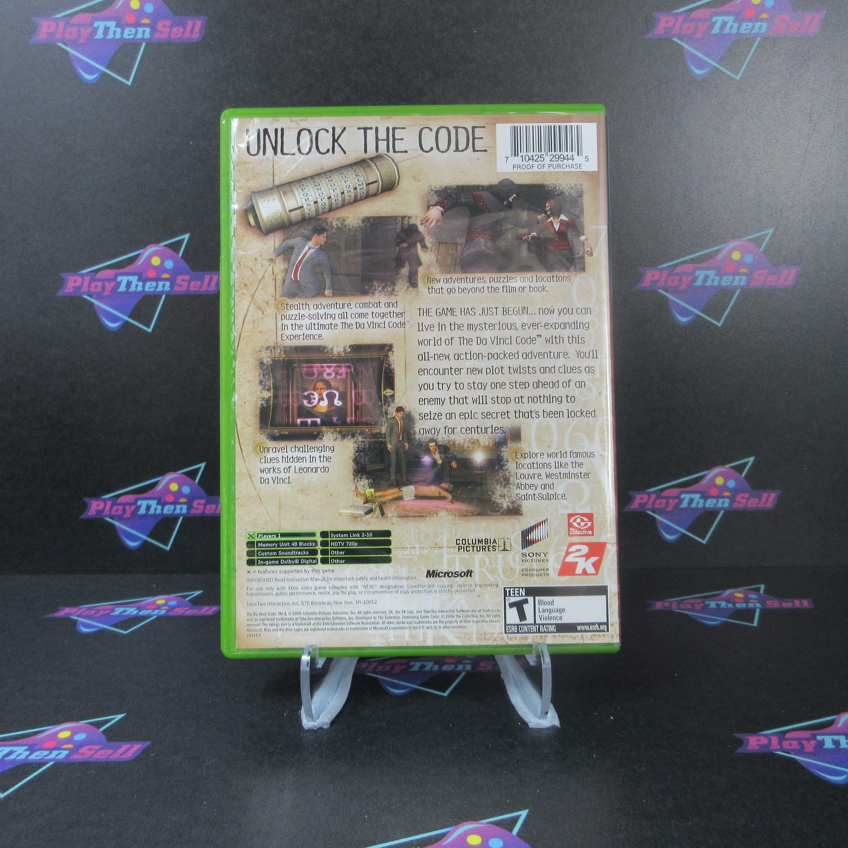 Da Vinci Code - Xbox + Reg Card - Like New