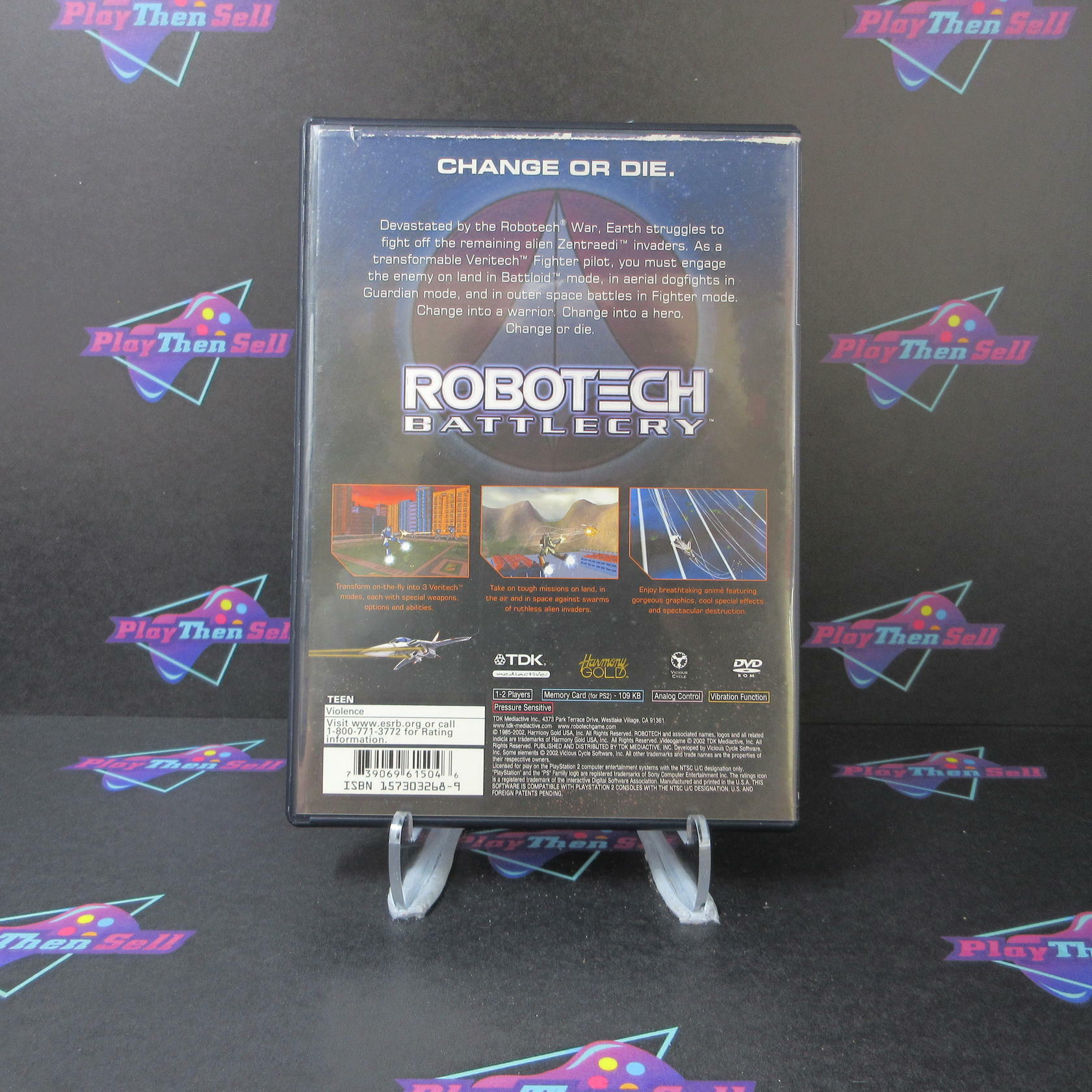 Robotech Battlecry + Reg Card PS2 PlayStation 2 AD Complete CIB - Very Good