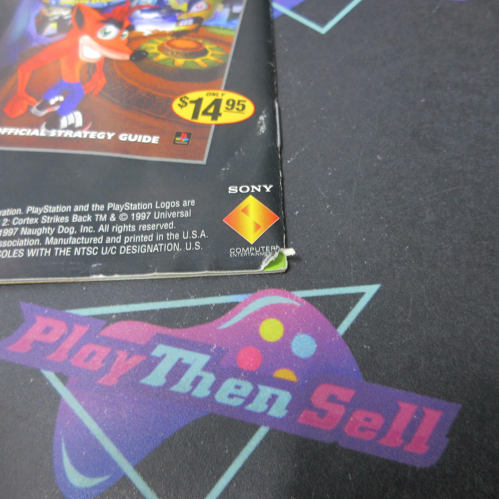 Crash Bandicoot 2 Cortex Strikes Back Holo Cover PS1 PlayStation 1 AD CIB - Very Good